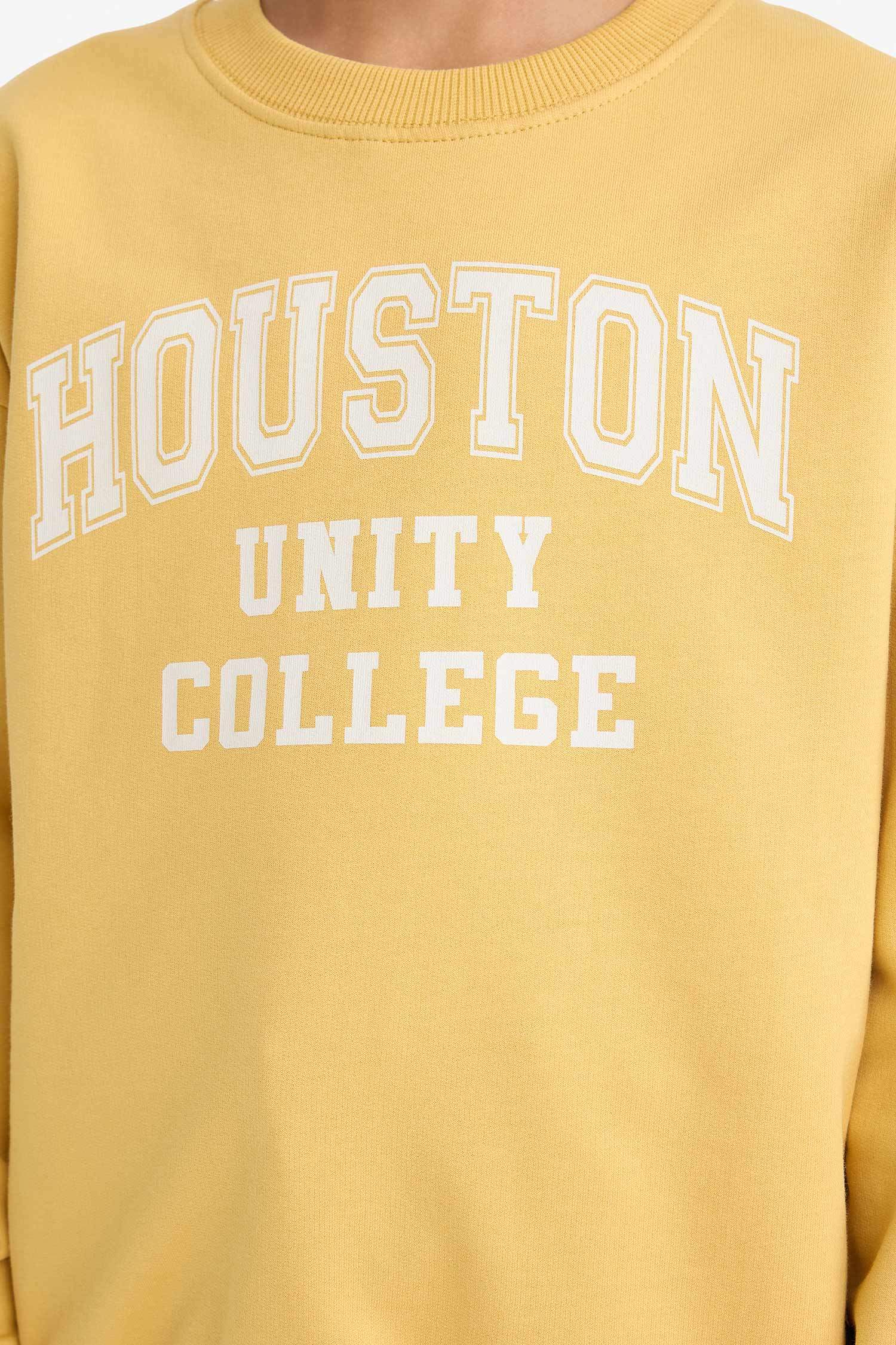 Erkek Çocuk Oversize Geniş Kalıp Baskılı Sweatshirt