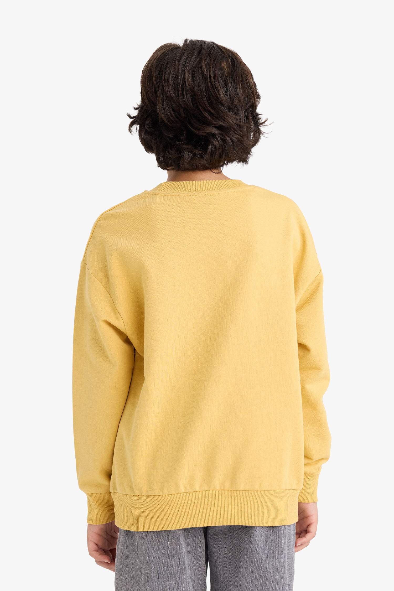 Erkek Çocuk Oversize Geniş Kalıp Baskılı Sweatshirt