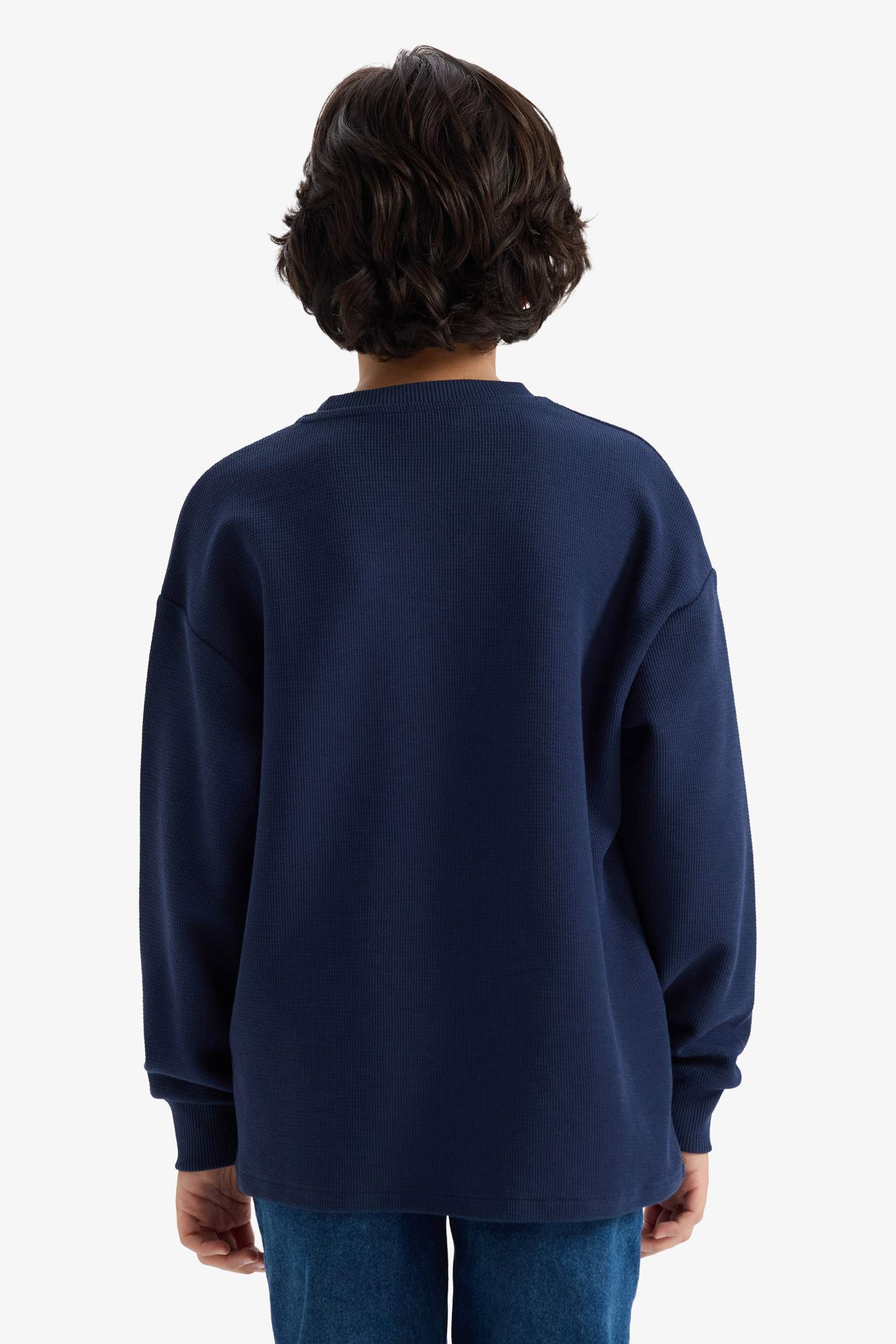 Boy Oversize Fit Printed Long Sleeve T-Shirt