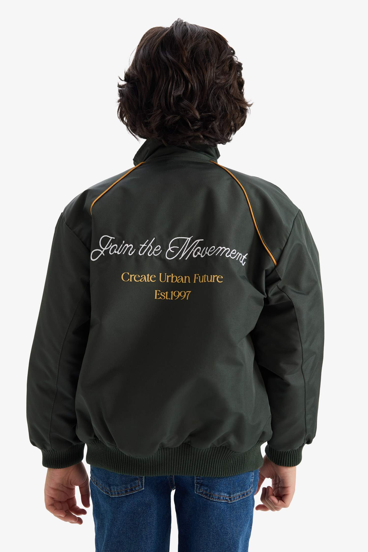 Fermuarlı Tafta Mont Erkek Çocuk