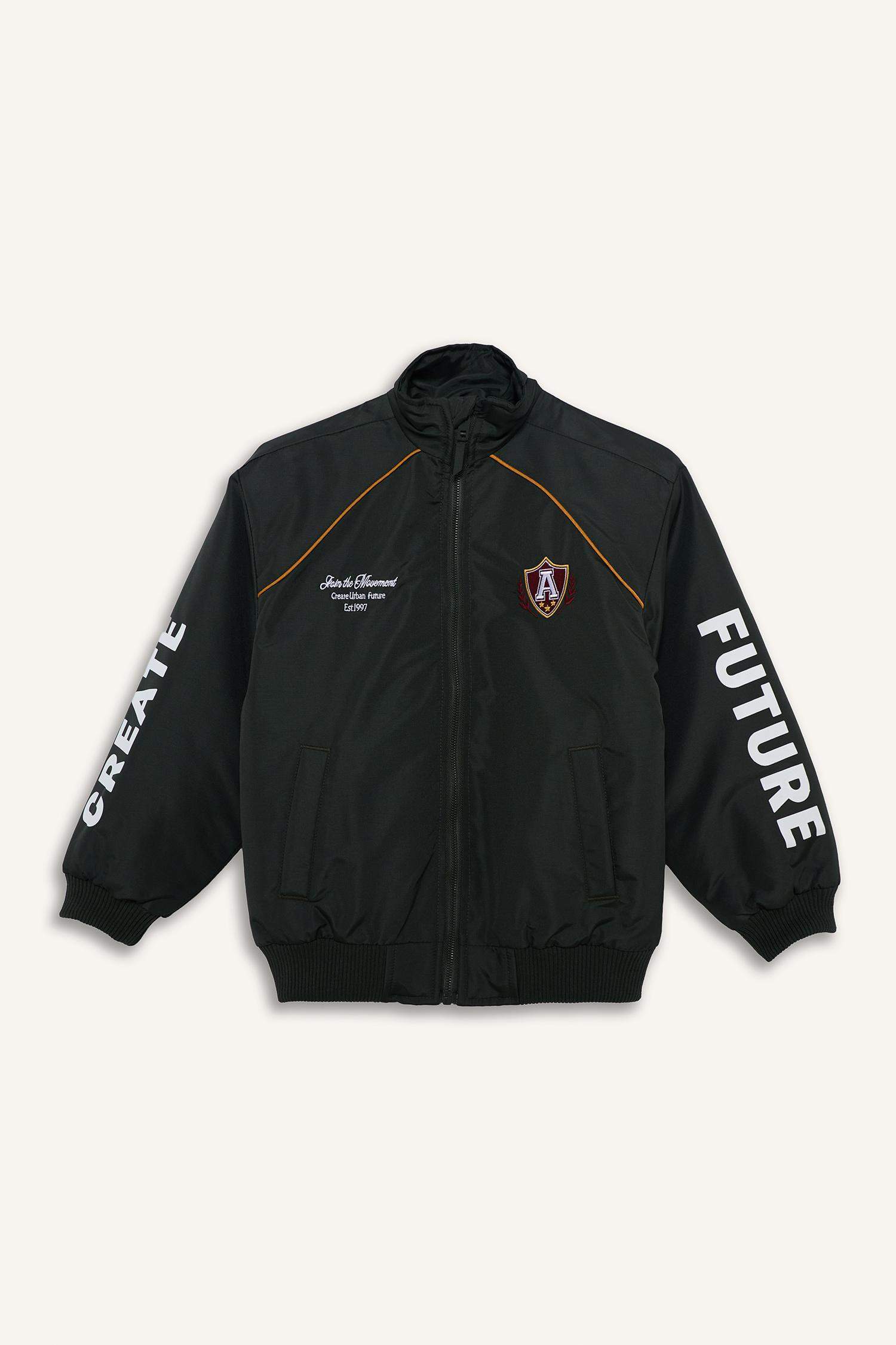 Fermuarlı Tafta Mont Erkek Çocuk