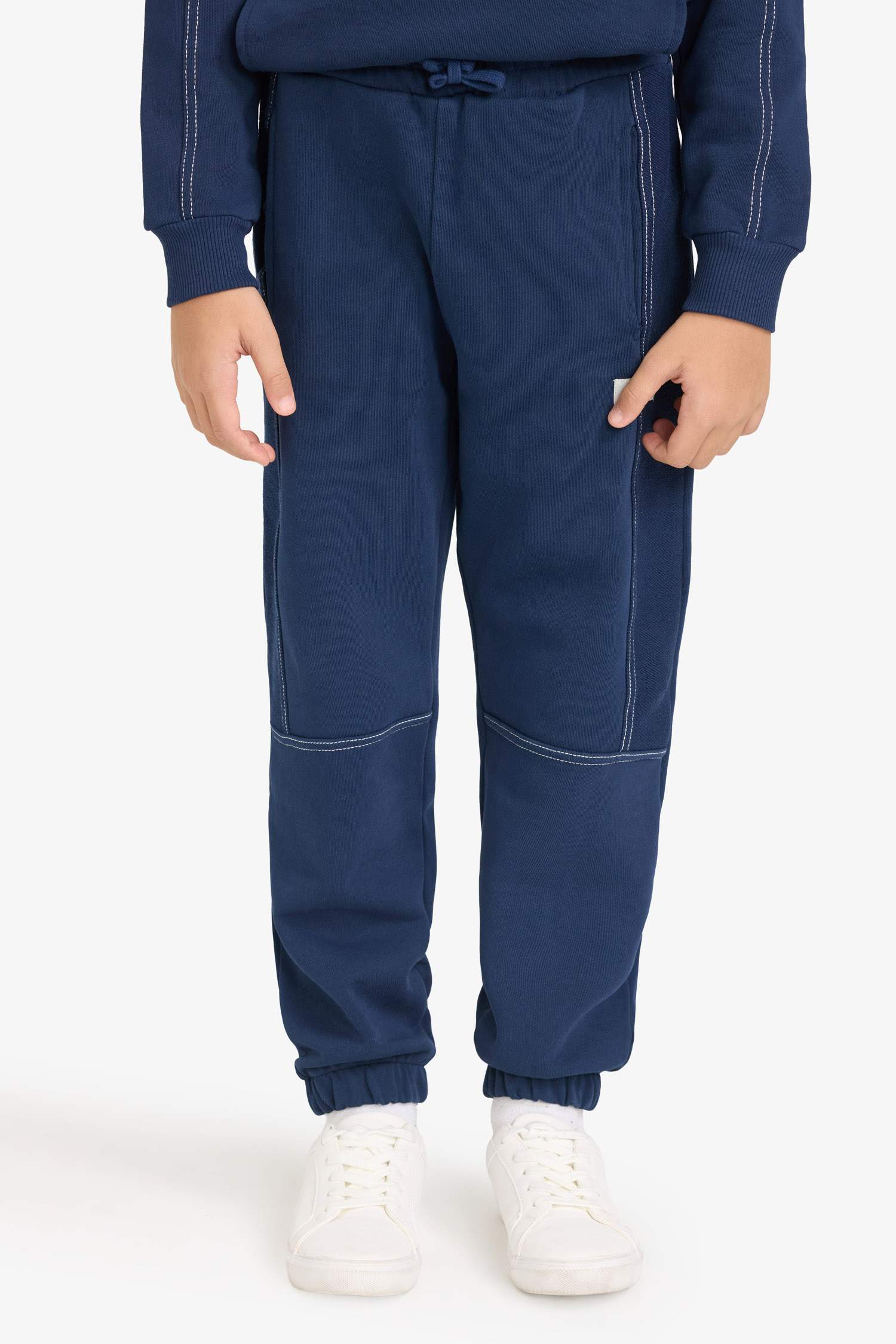 Erkek Çocuk 2'li Takım Kapüşonlu Baskılı Sweatshirt Eşofman Altı