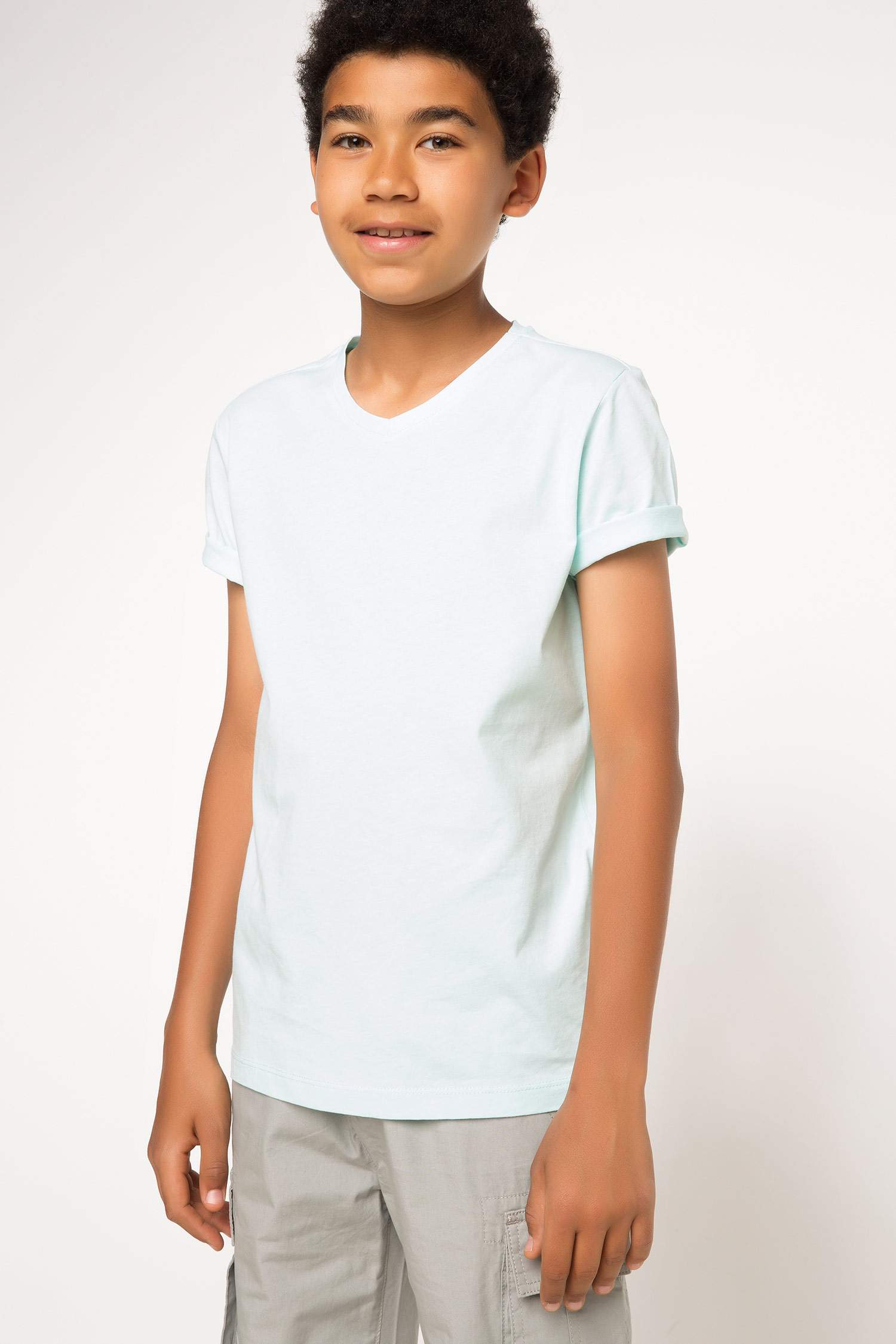 Defacto Basic Genç Erkek T-Shirt. 1