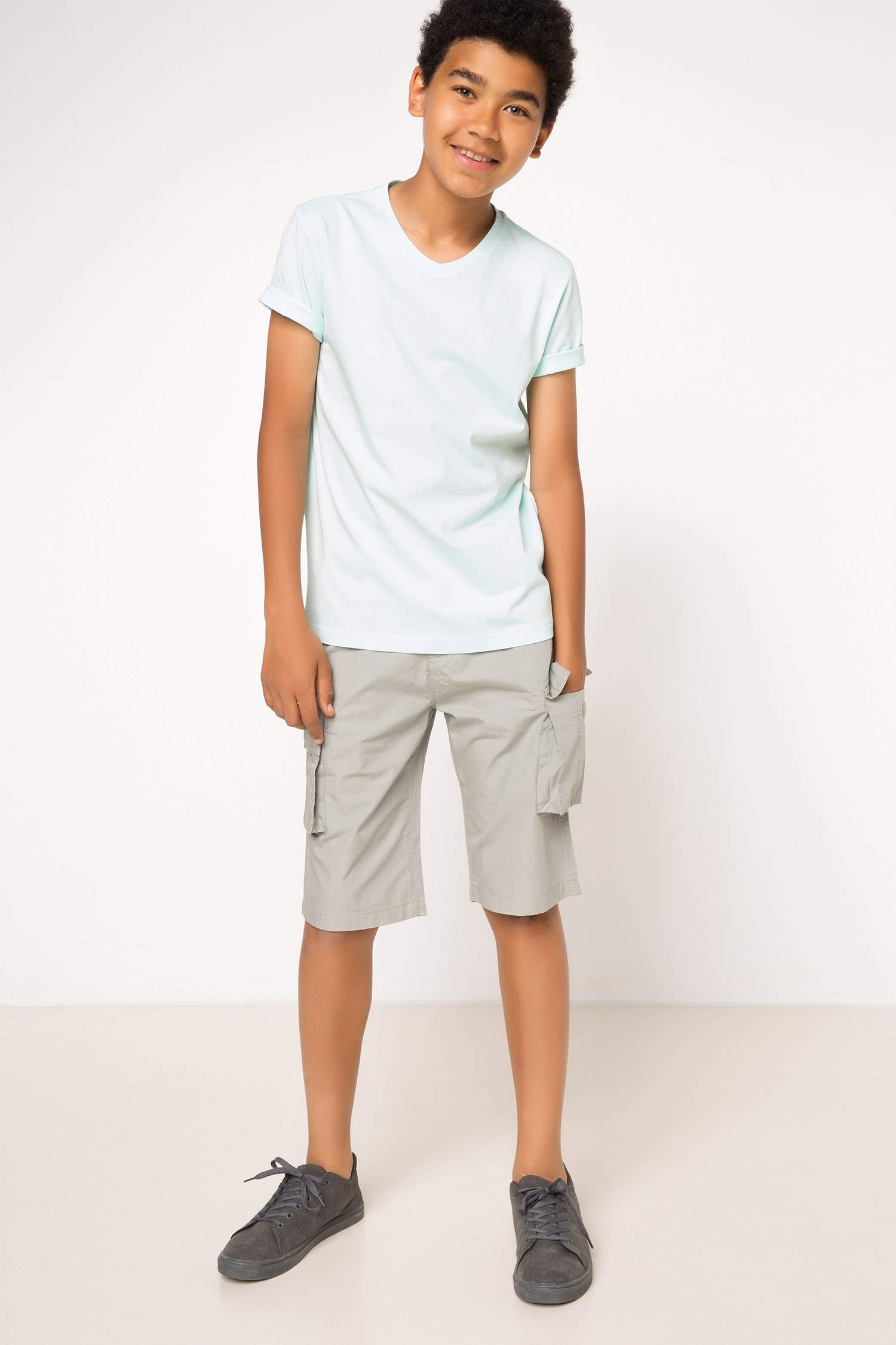 Defacto Basic Genç Erkek T-Shirt. 2