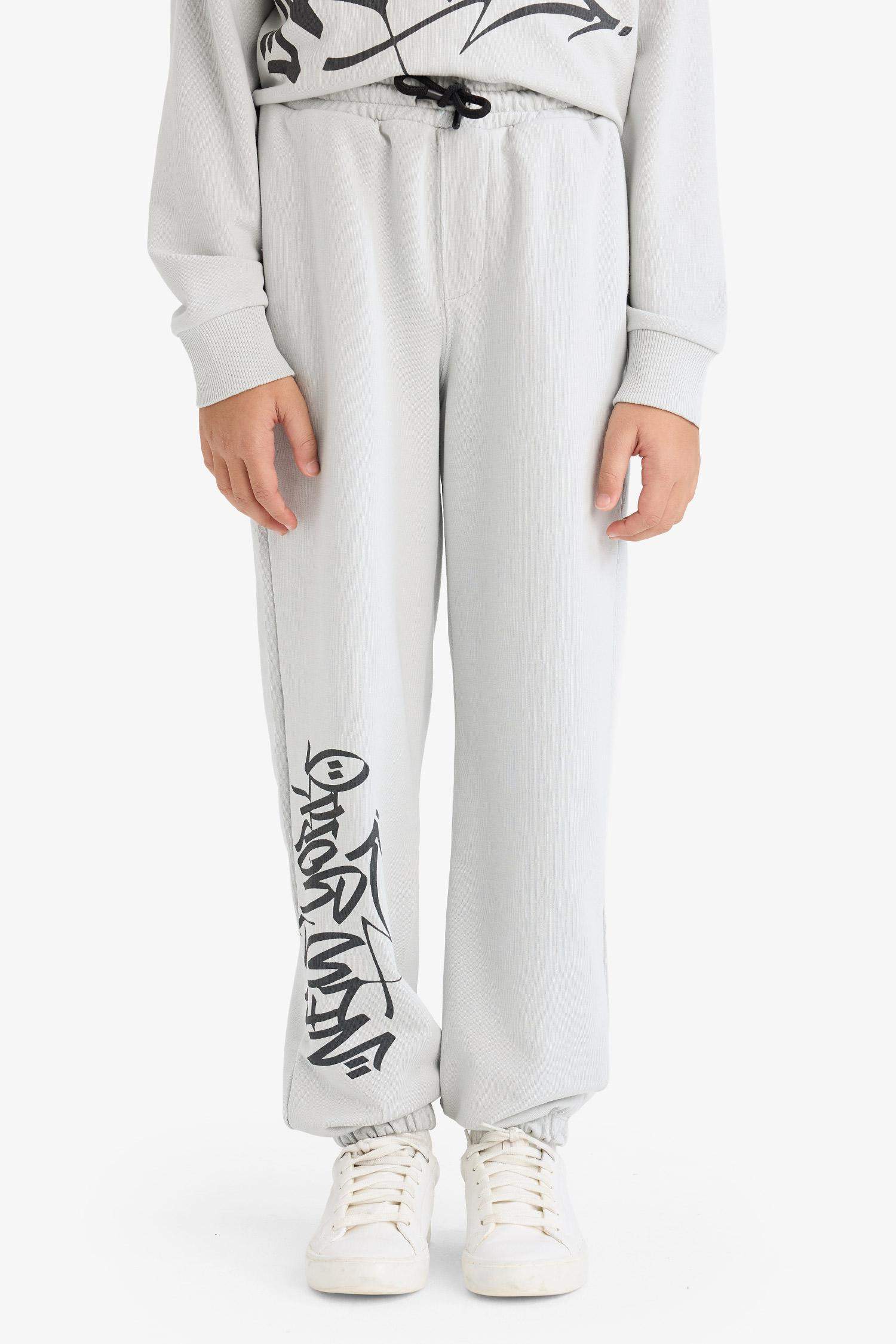 Boy Printed Sweatshirt Sweatpants 2 Piece Set