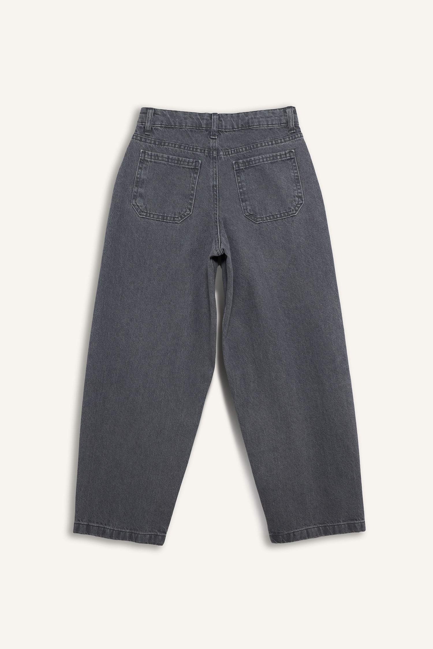 Erkek Çocuk Barrel Fit Düz Paça Jean Pantolon