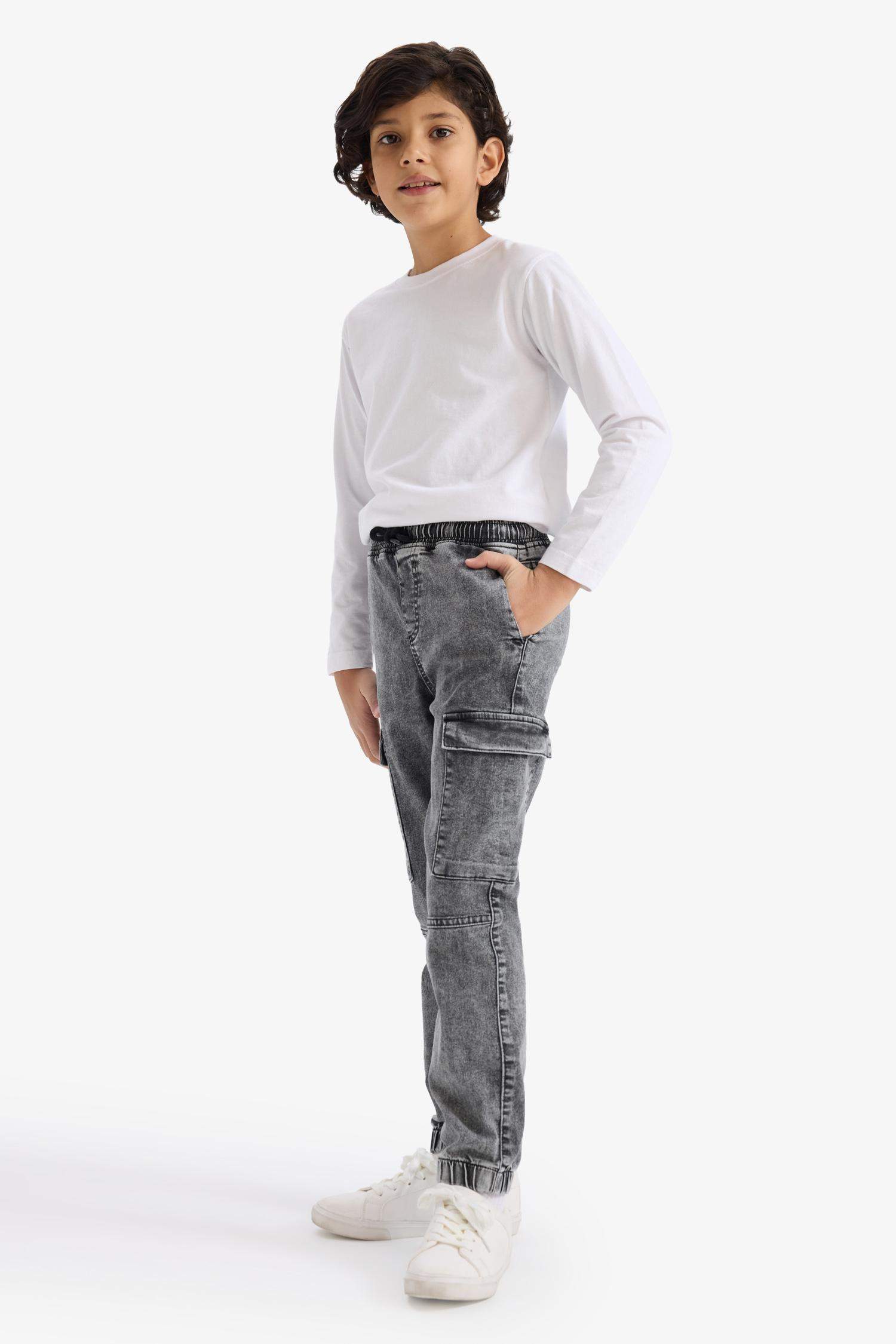 Jogger Fit Jean Pantolon Erkek Çocuk