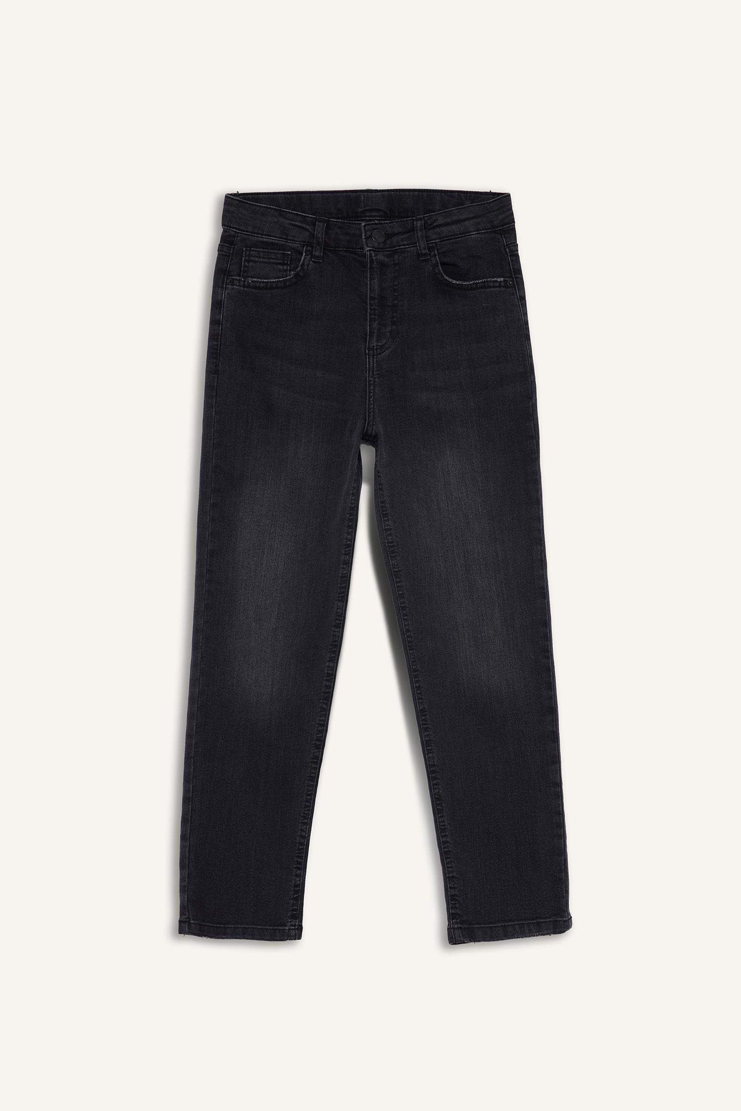 Straight Fit Düz Paça Jean Pantolon Erkek Çocuk