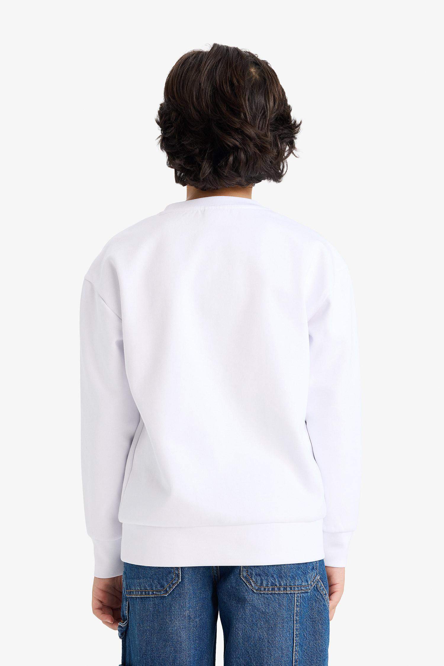 Oversize Fit Printed Long Sleeve T-Shirt