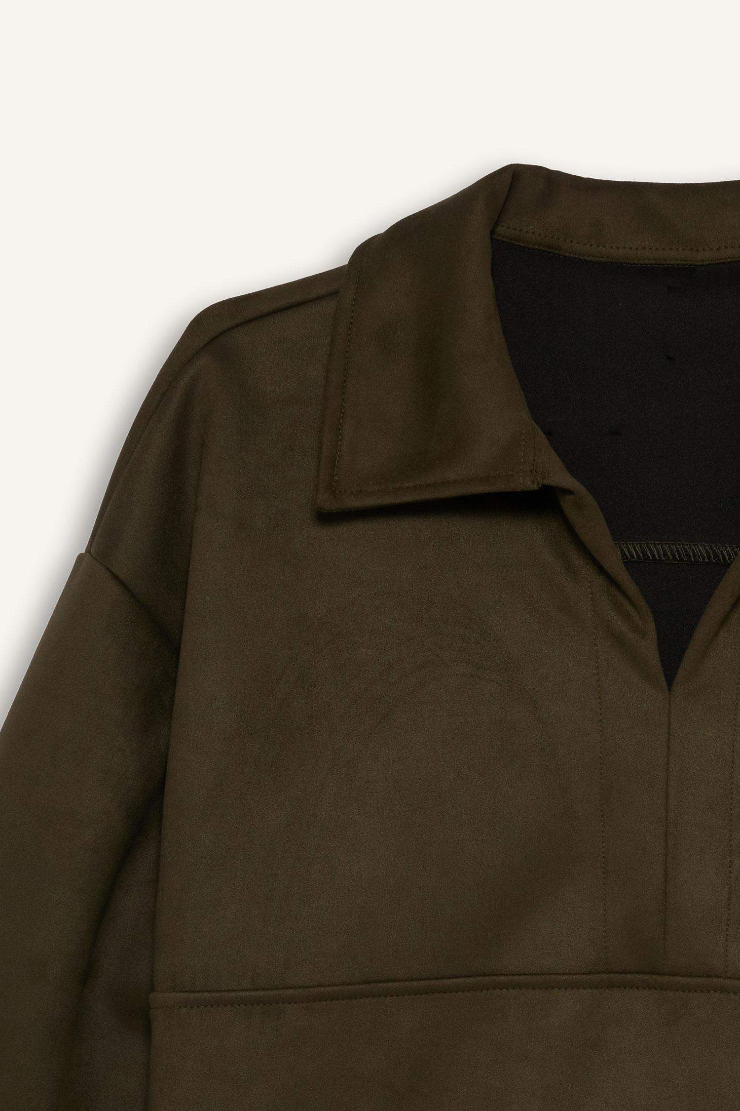 تيشيرت ردن طويل شمواه اوفر سايز بياخة بولو