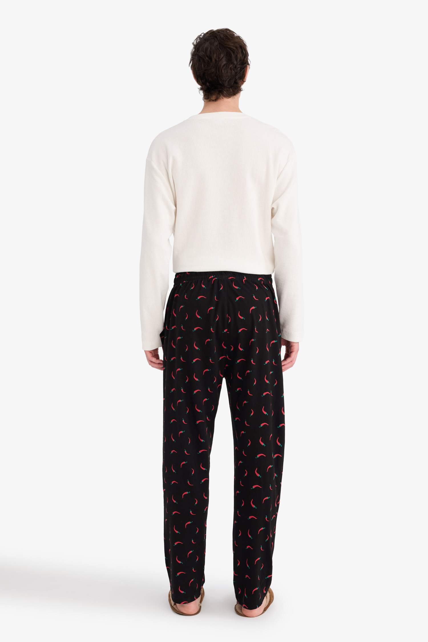 Regular Fit Desenli Pijama Altı