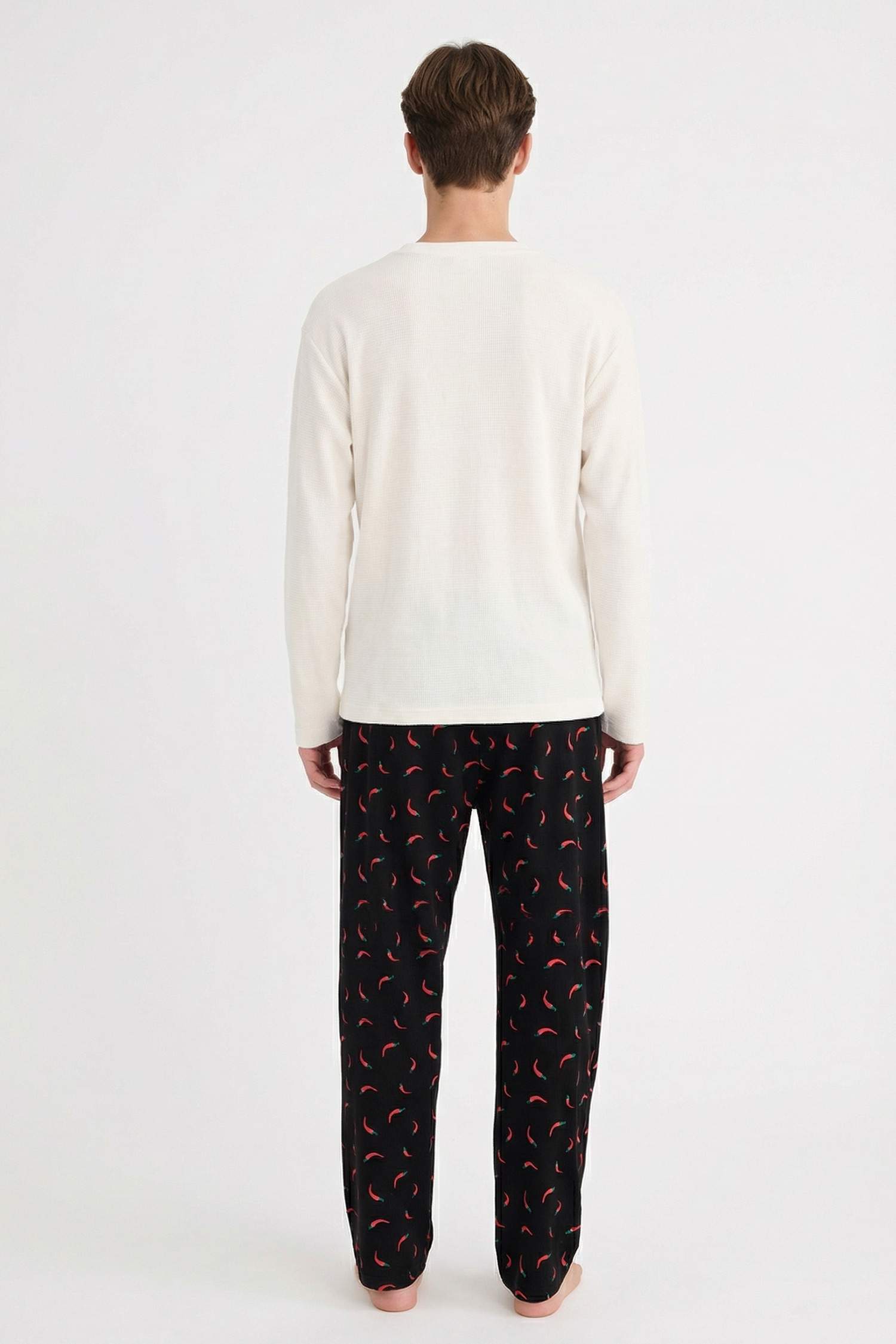 Regular Fit Vegetable Print Pajama Pants