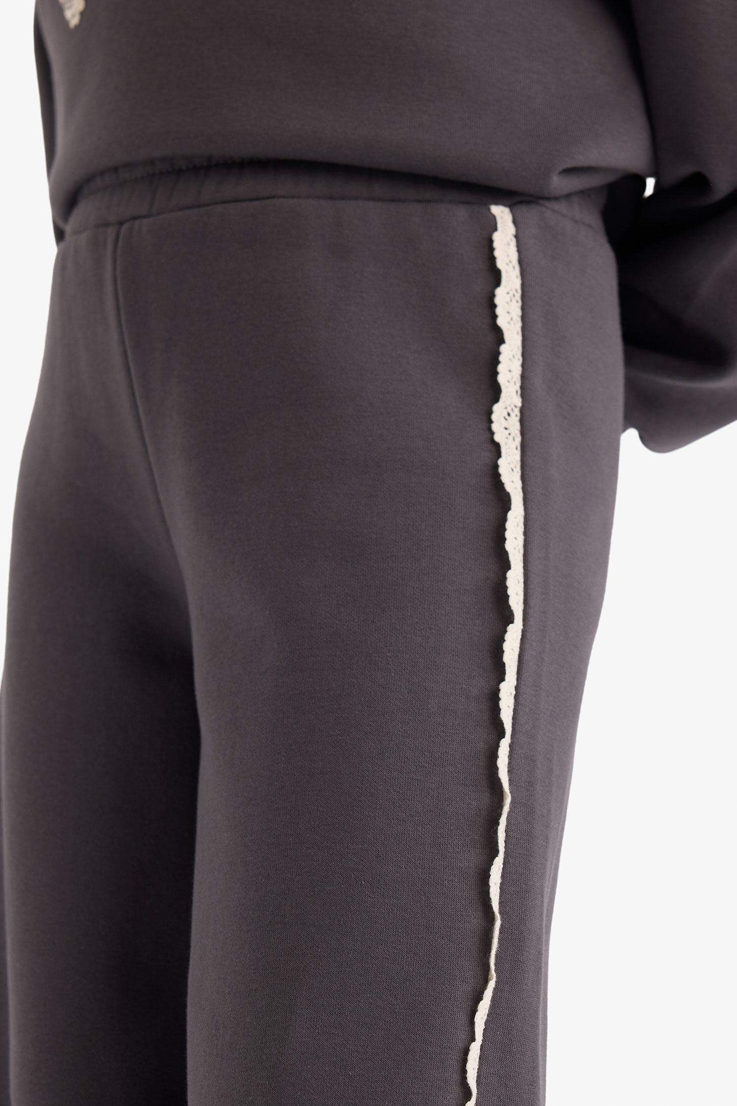 Kız Çocuk Wide Leg Geniş Bol Paça Eşofman Altı