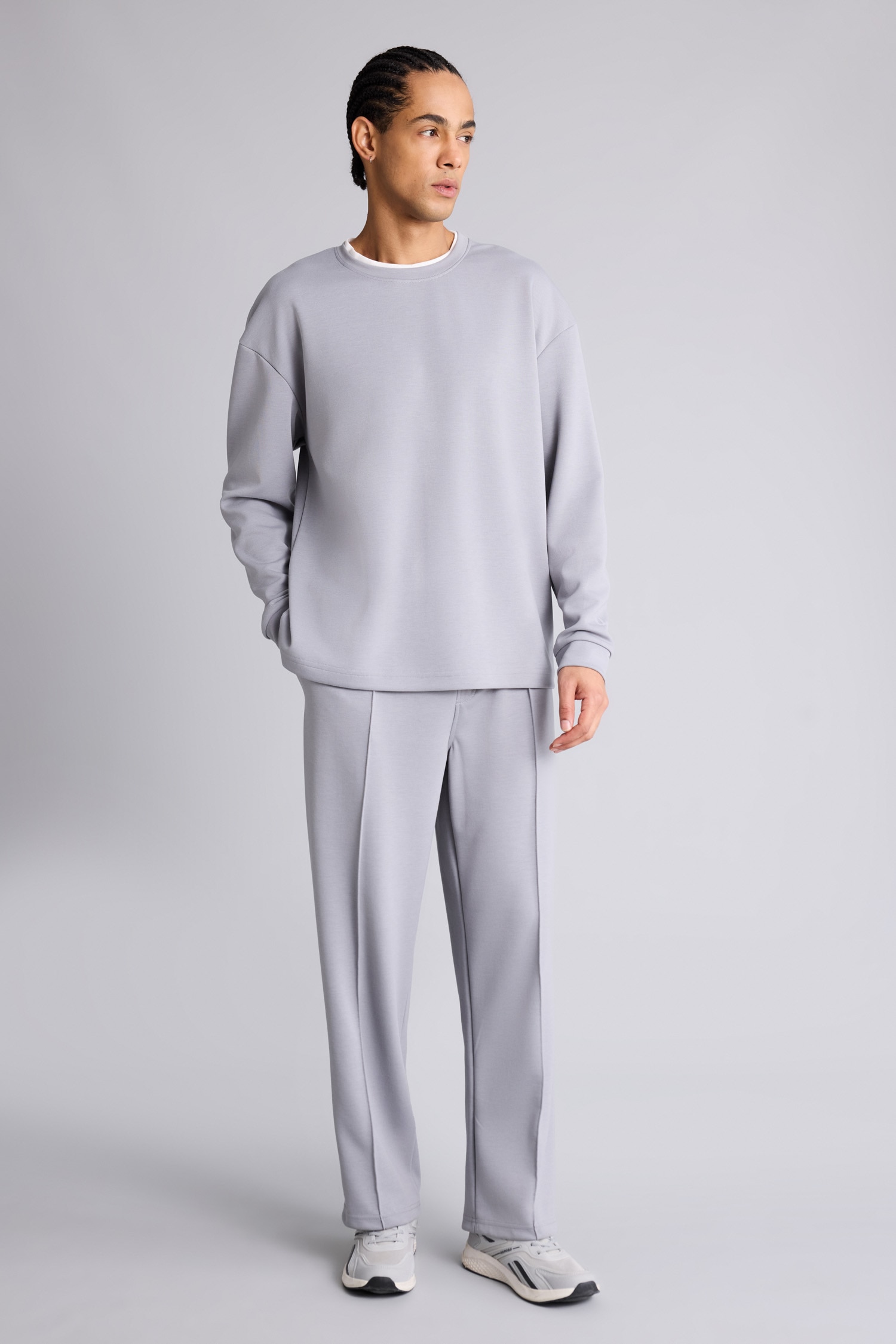 DeFacto Boxy Fıt Skuba Dalgıç Kumaş Sweatshirt görsel 2
