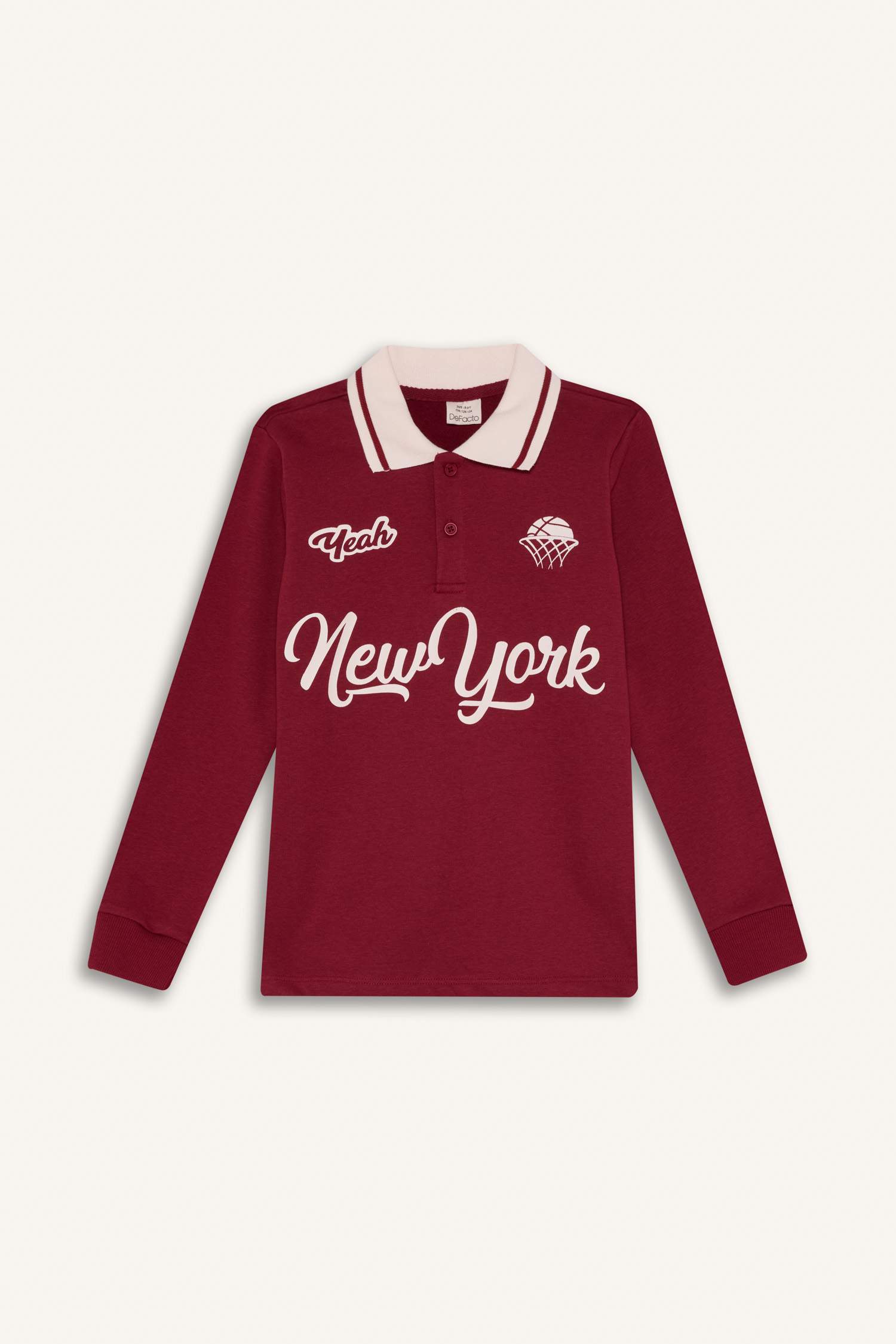 Erkek Çocuk Polo Yaka Baskılı Tişört