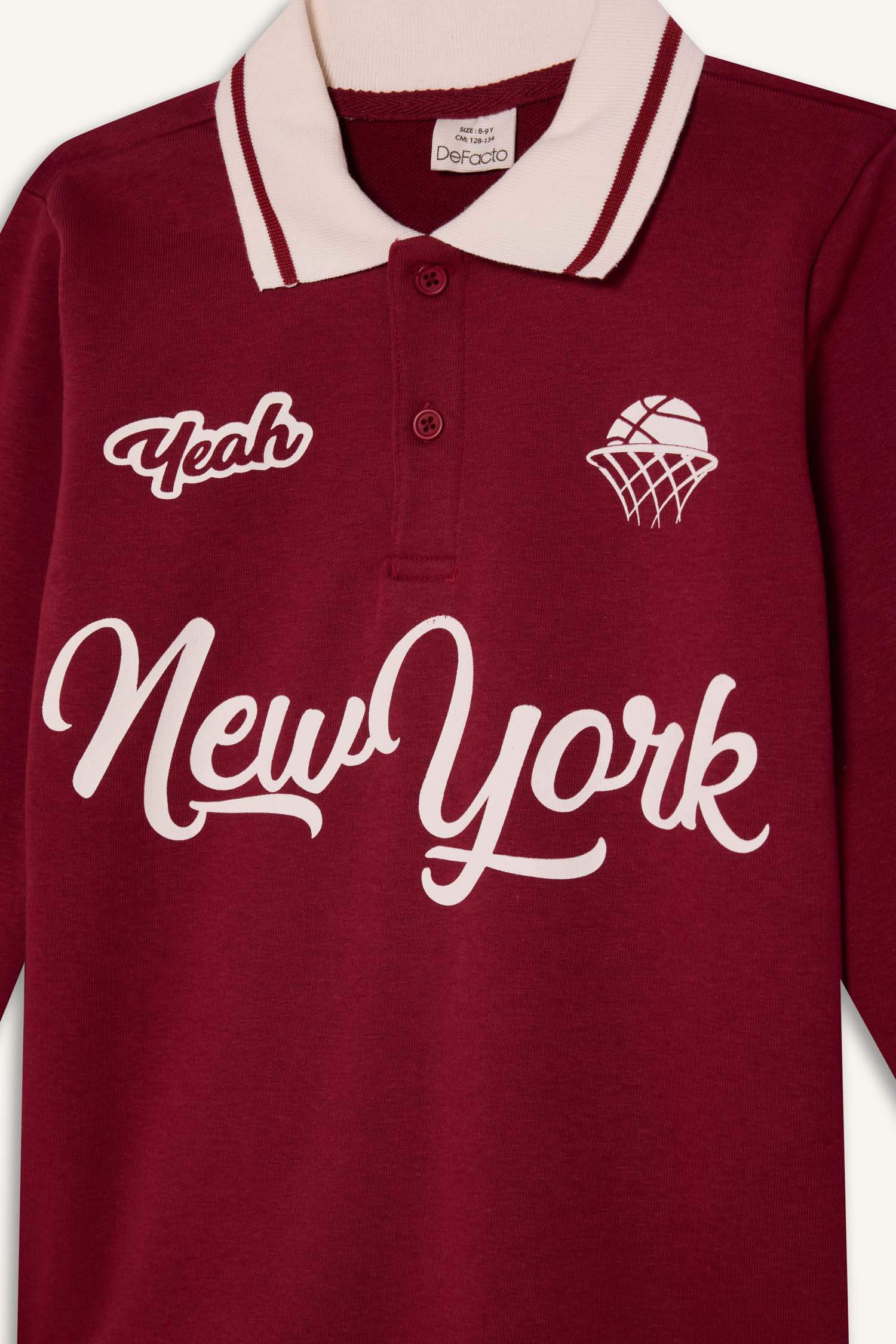 Erkek Çocuk Polo Yaka Baskılı Tişört