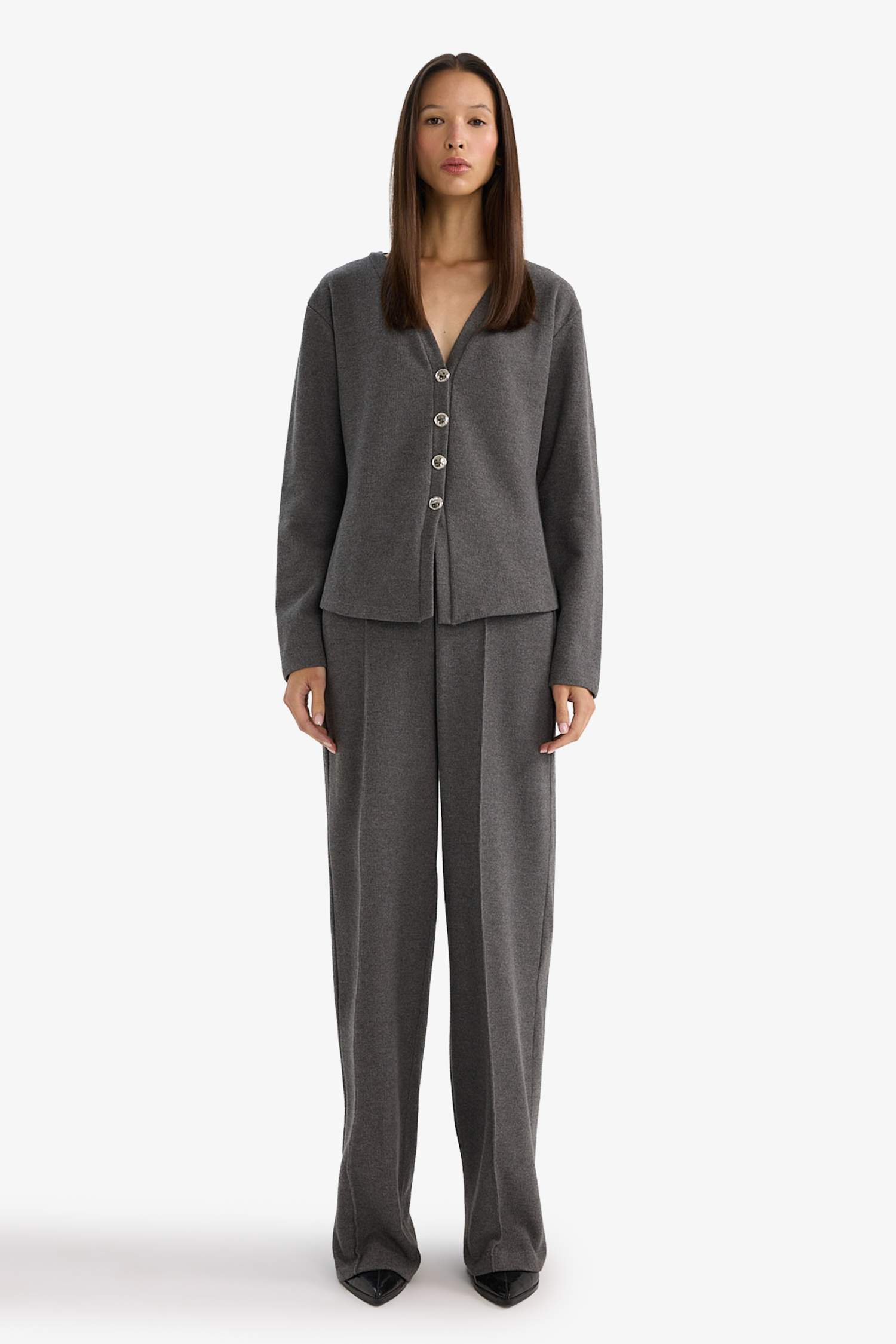 Regular Fit V Yaka Hırka