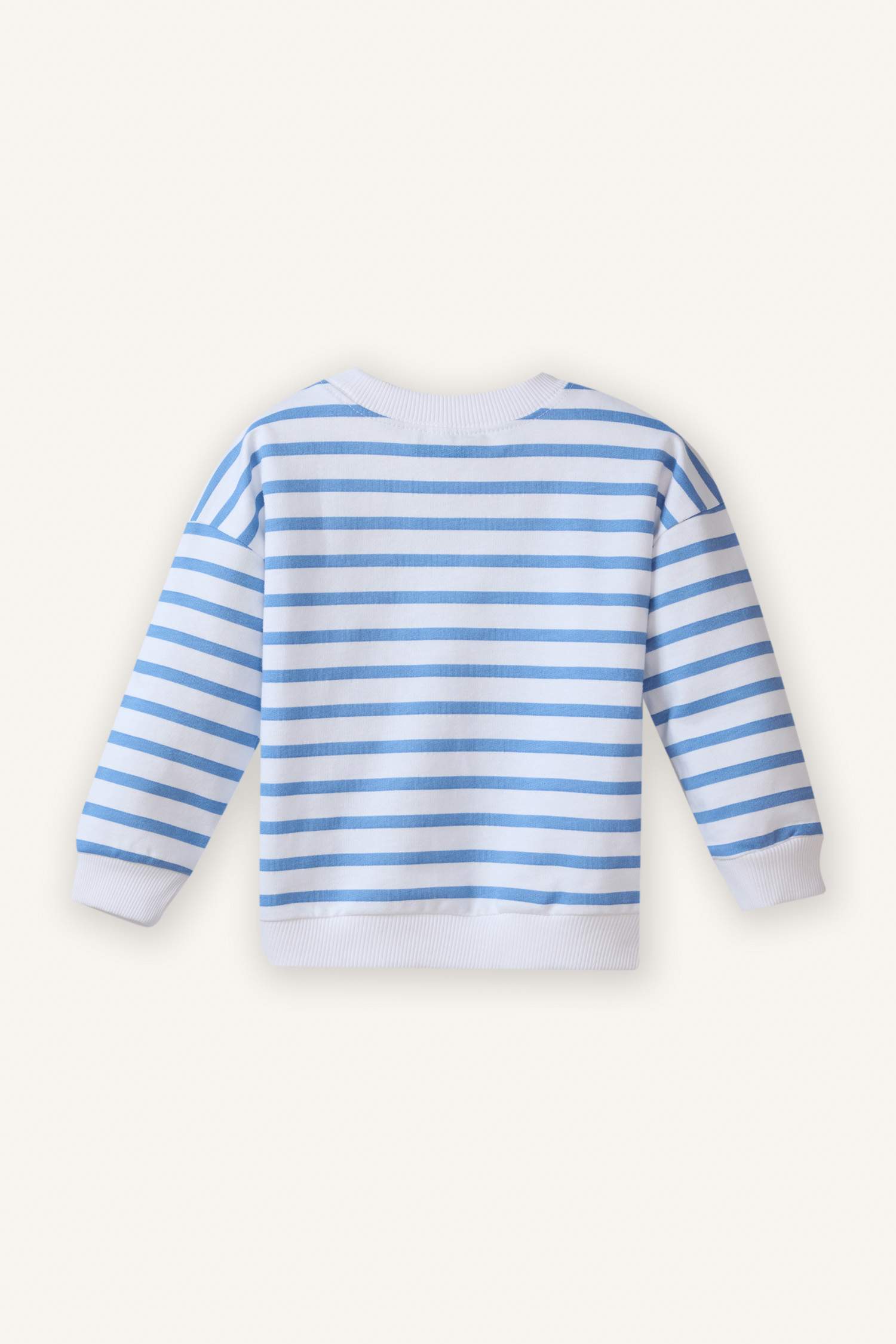 Erkek Bebek Oversize Geniş Kalıp Bisiklet Yaka Baskılı 2'li Sweatshirt