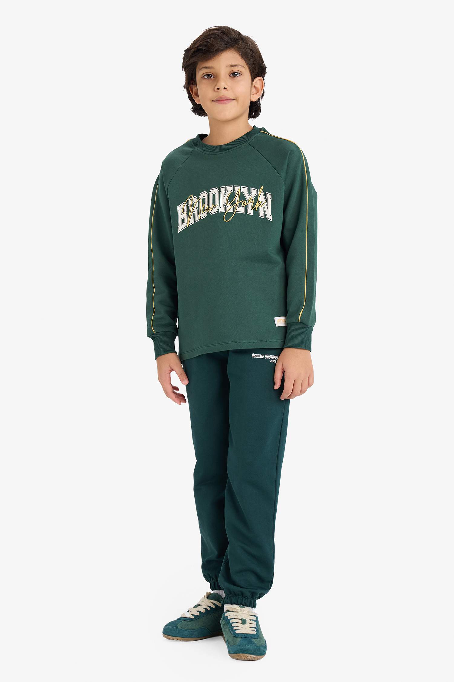 Erkek Çocuk Beli Lastikli Baskılı Eşofman Altı