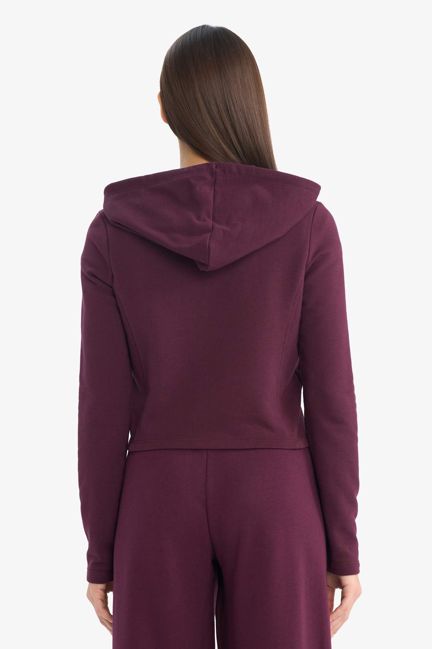 Oversize Fit Hooded Thick Sweatshirt Fabric Cardigan