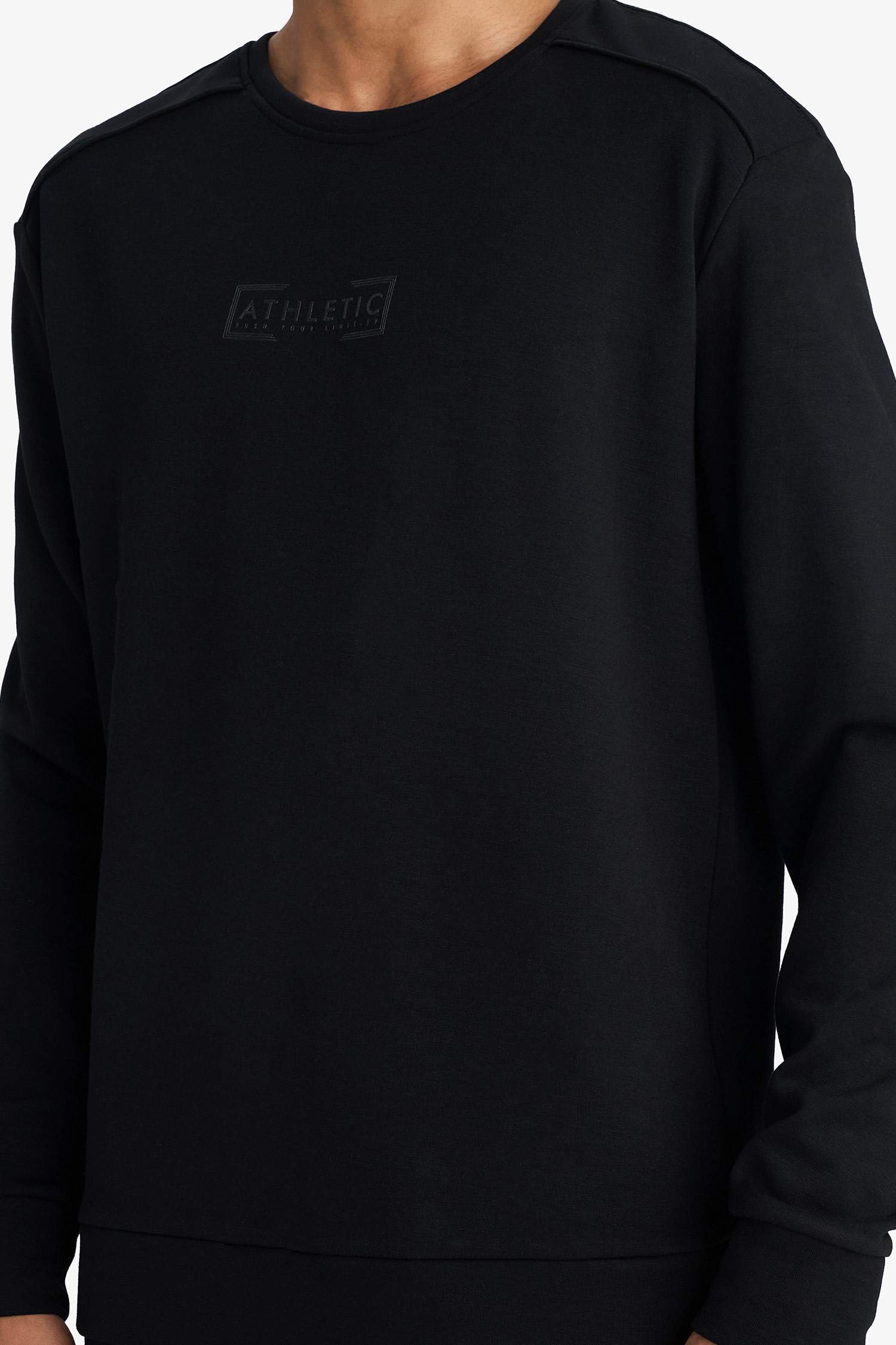 Standart Fit Bisiklet Yaka Modal Sweatshirt