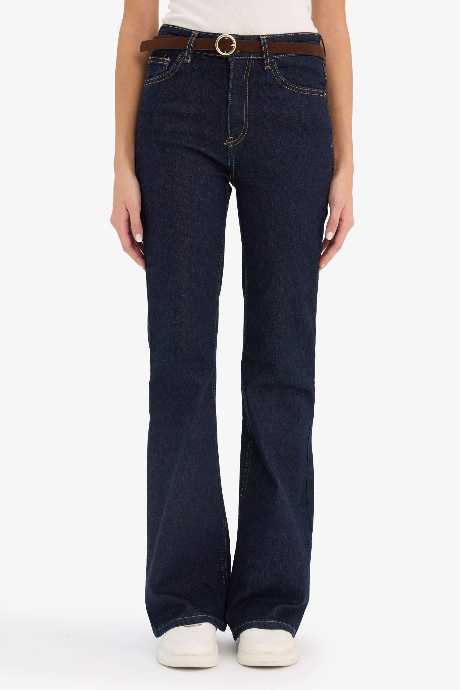 Mia Flare Fit Yüksek Bel Uzun Jean Pantolon