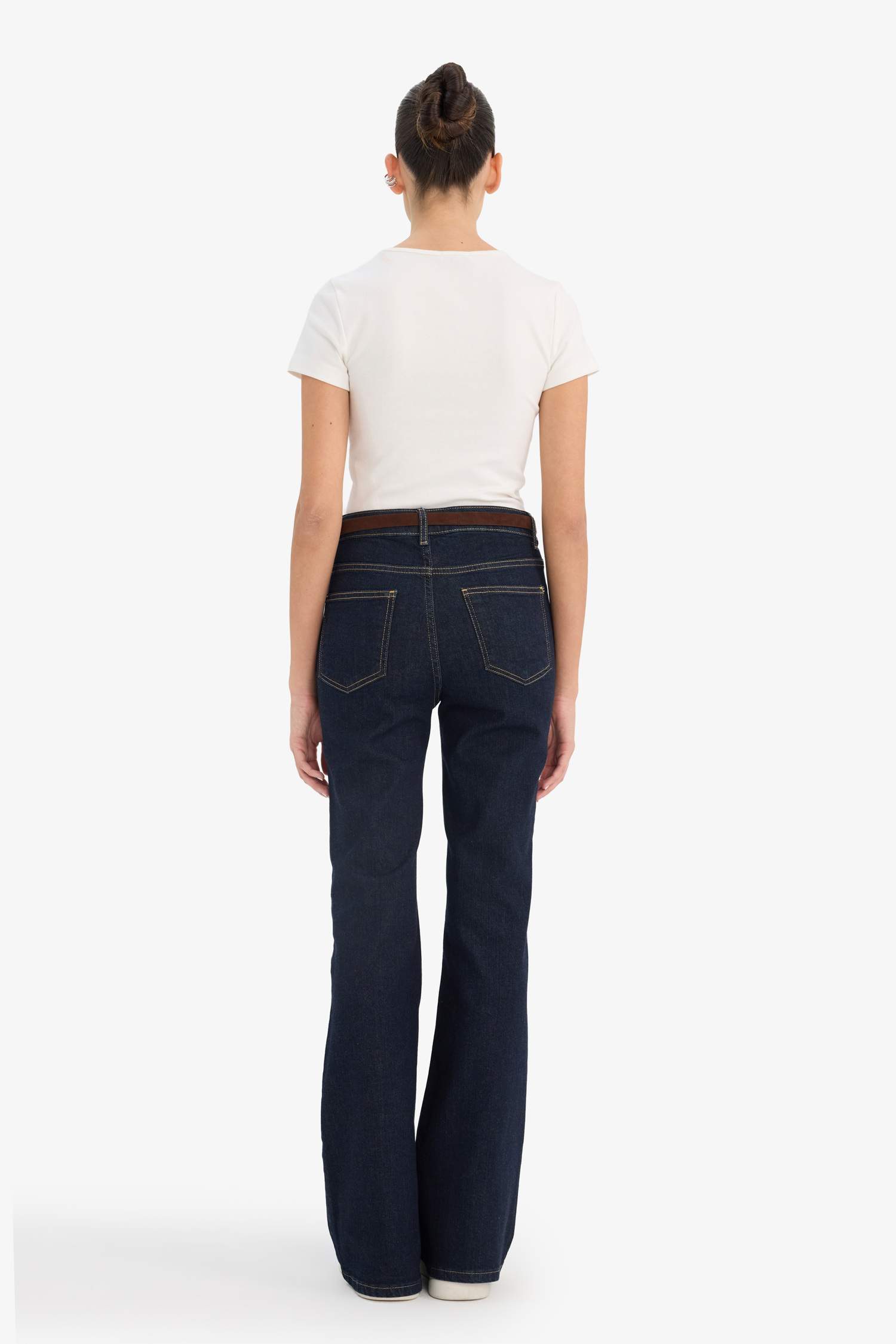 Mia Flare Fit Yüksek Bel Uzun Jean Pantolon