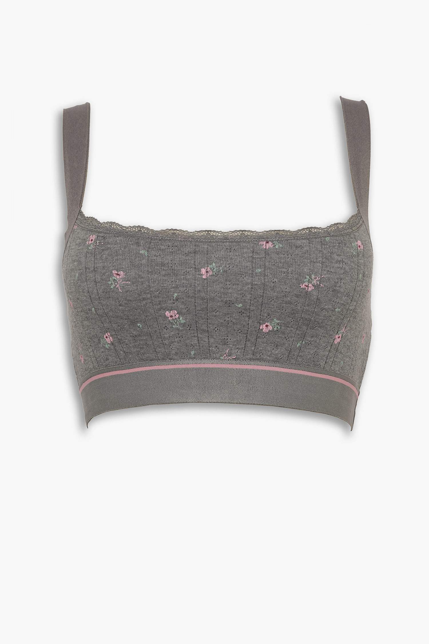 Dantel Detaylı Kapsız Pedsiz Balensiz Bralet