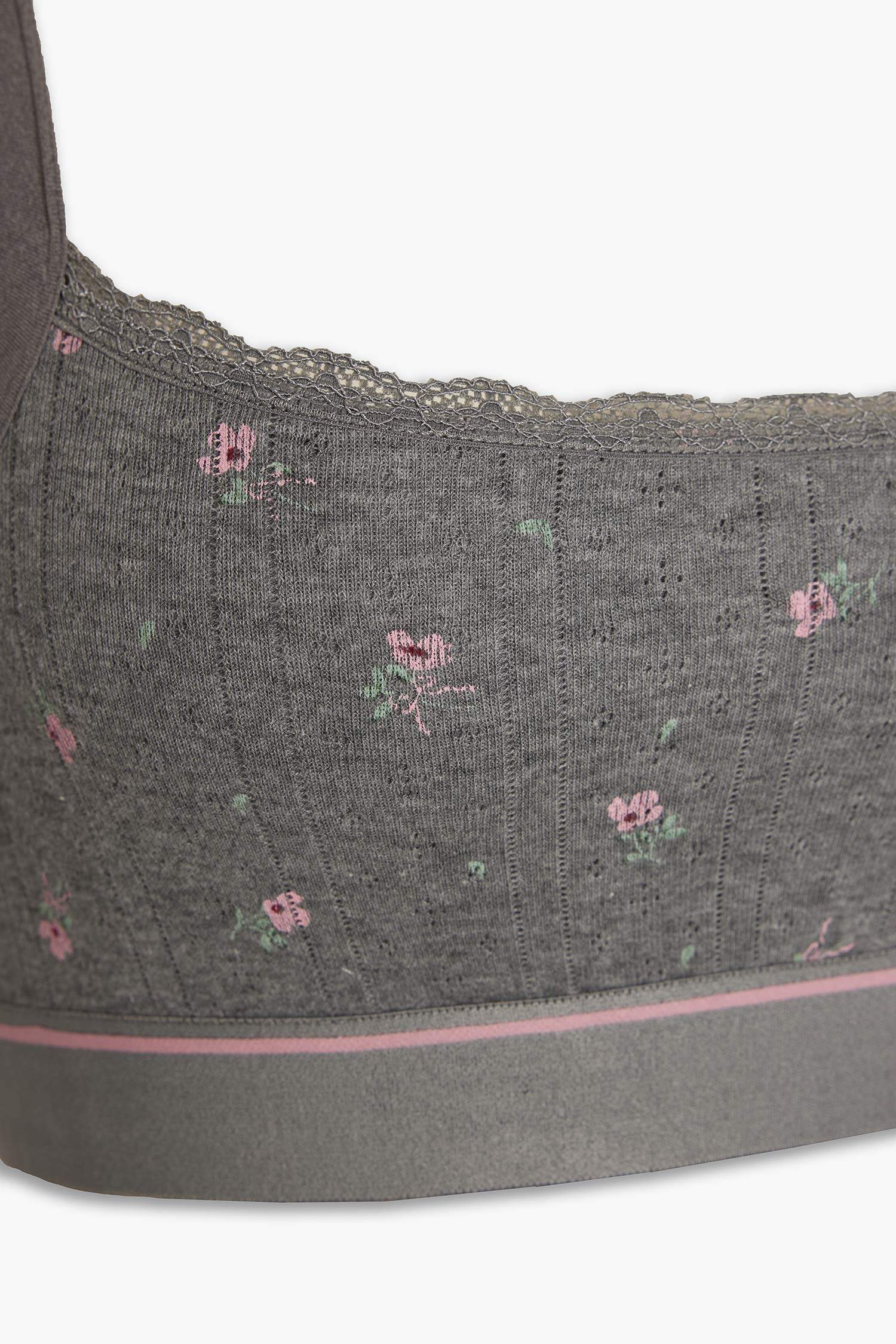 Dantel Detaylı Kapsız Pedsiz Balensiz Bralet