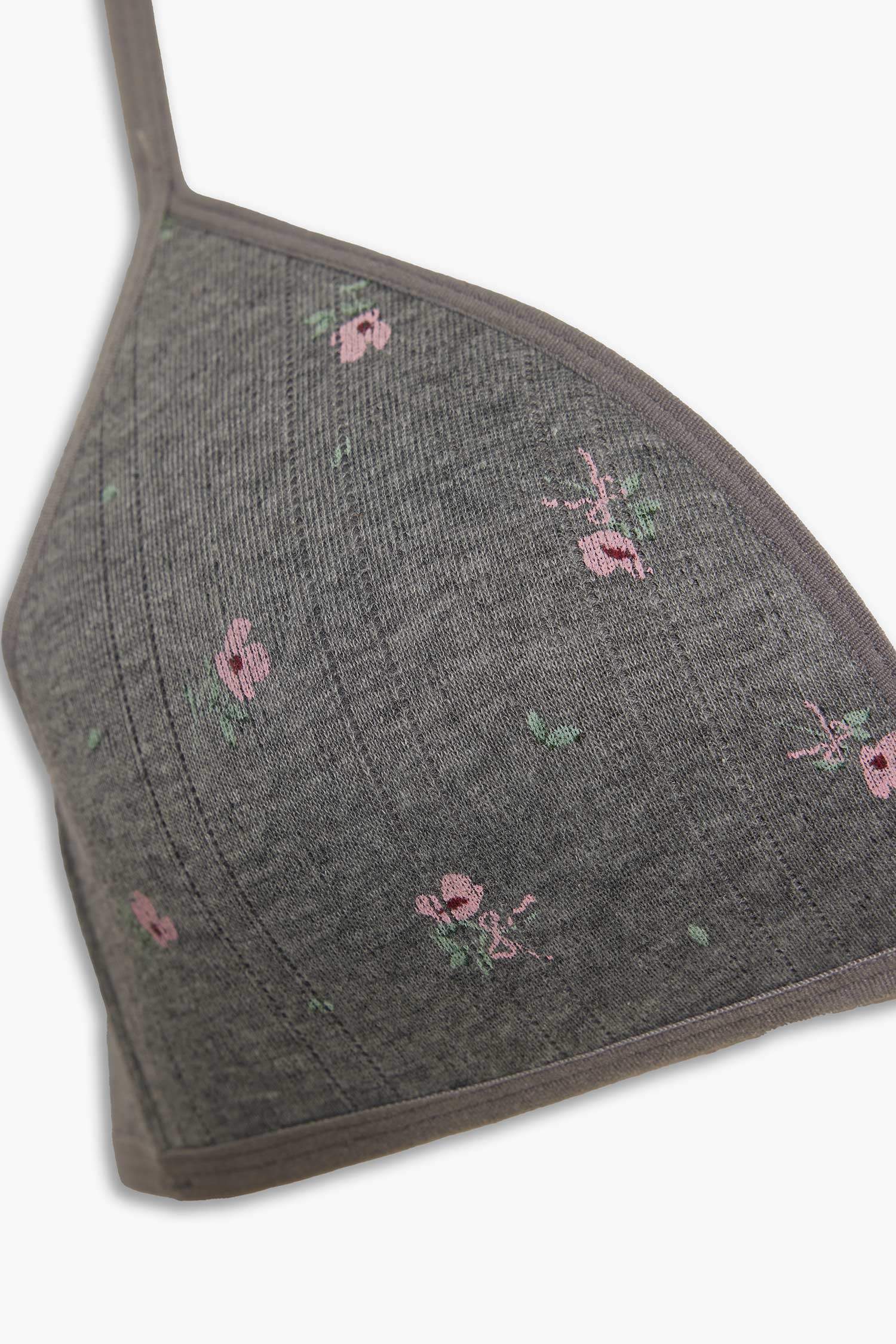 Kaplı Dolgusuz Balensiz Tişört Bra