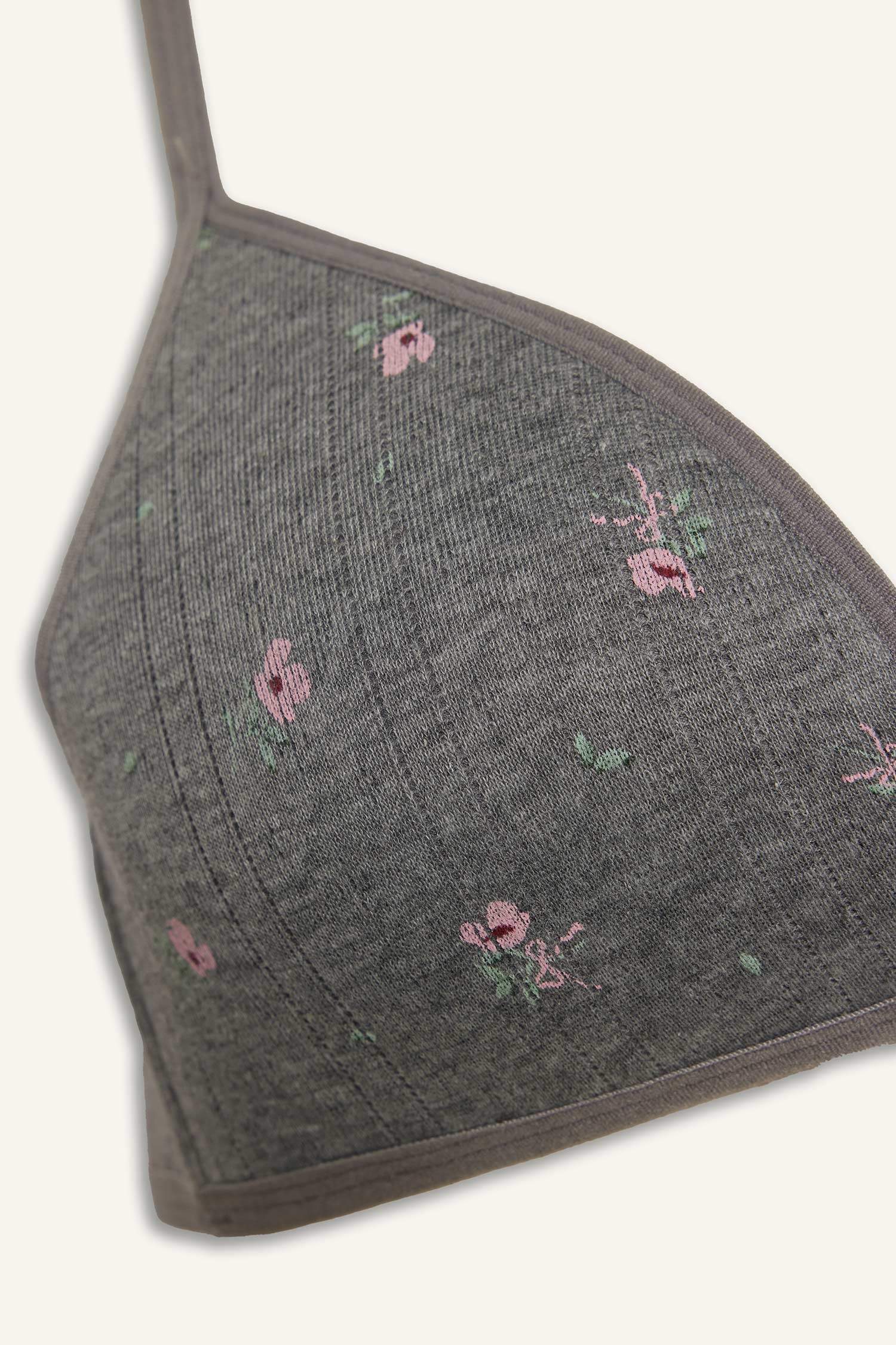 Kaplı Dolgusuz Balensiz Tişört Bra