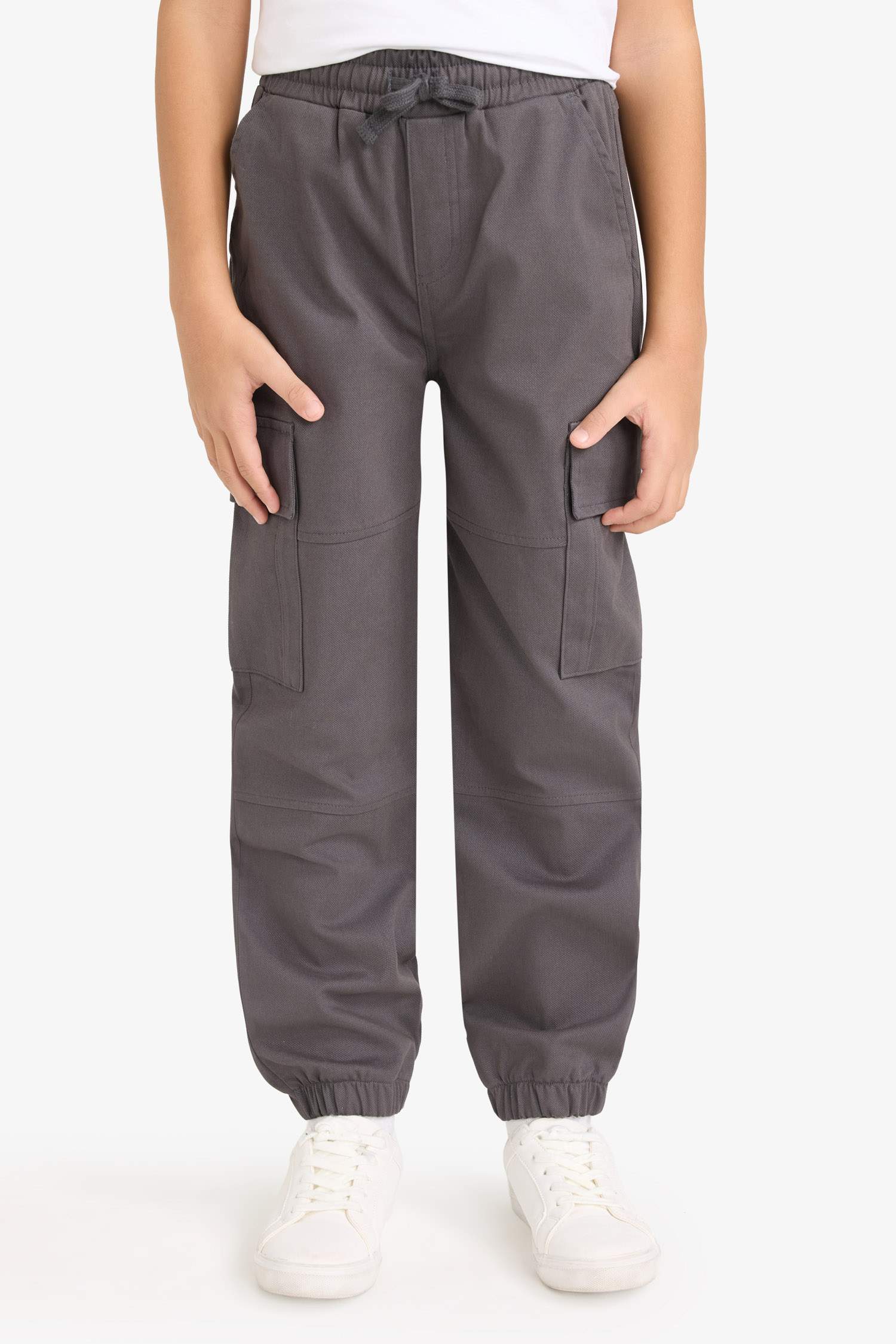 Erkek Çocuk Kargo Jogger Gabardin Pantolon