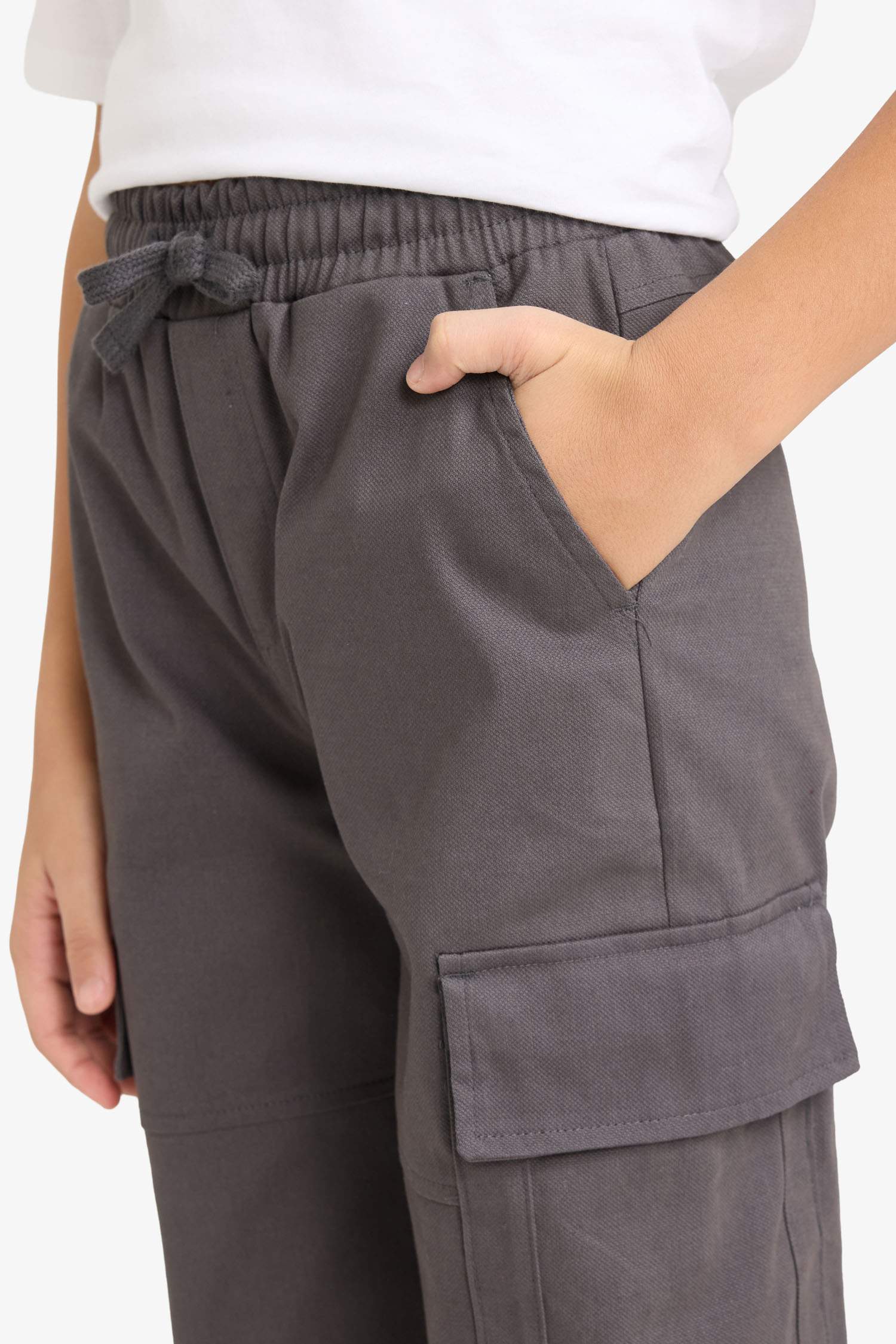 Erkek Çocuk Kargo Jogger Gabardin Pantolon