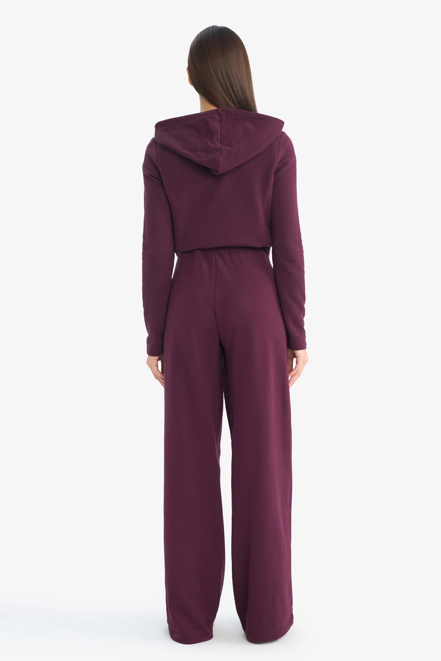 Beli Bağcıklı Geniş Paça Eşofman Altı