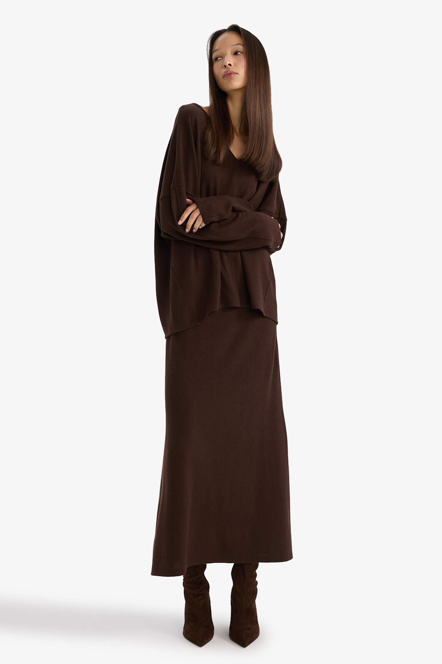 Normal Bel Kemerli Midi Etek