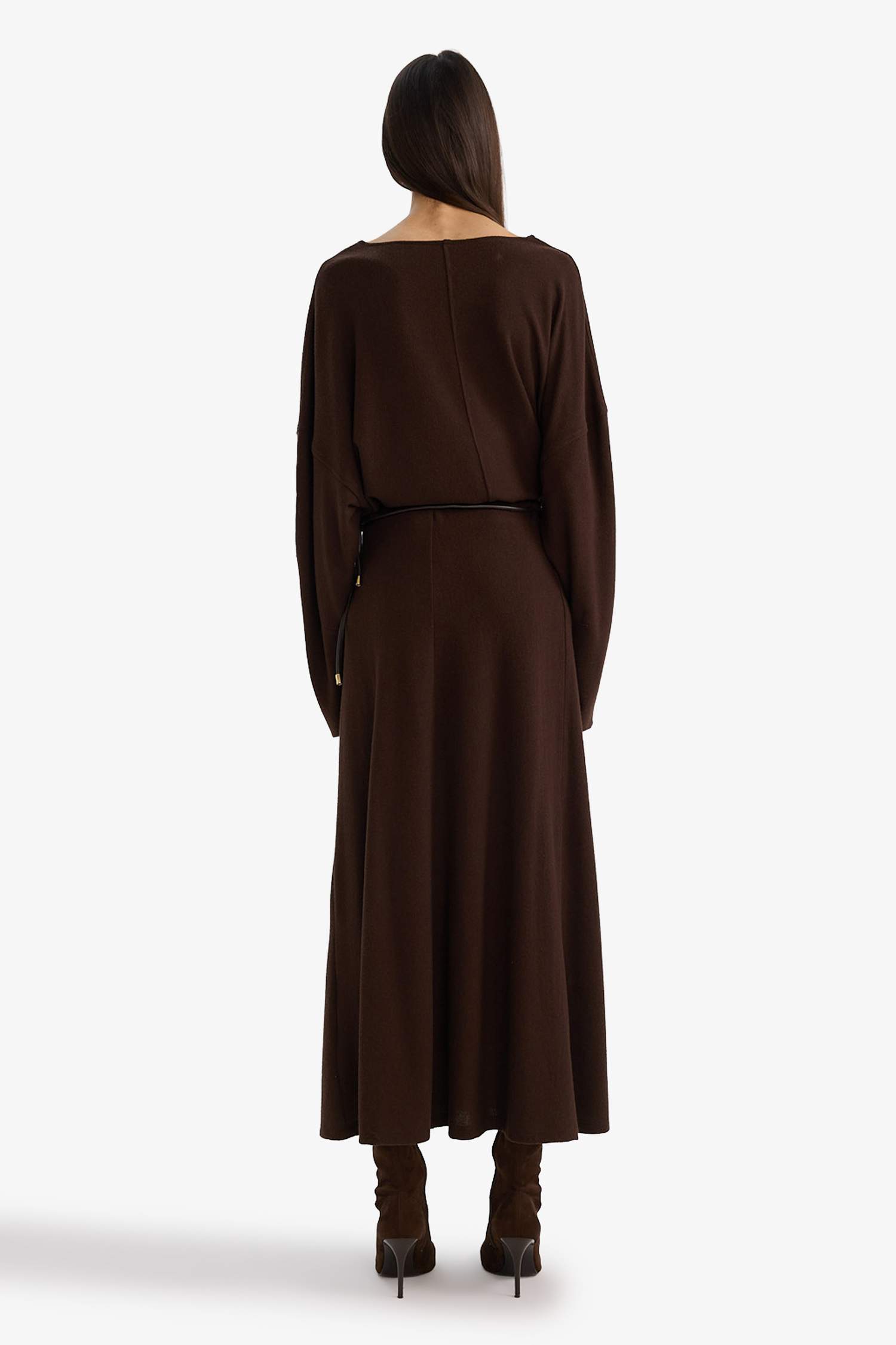 Normal Bel Kemerli Midi Etek