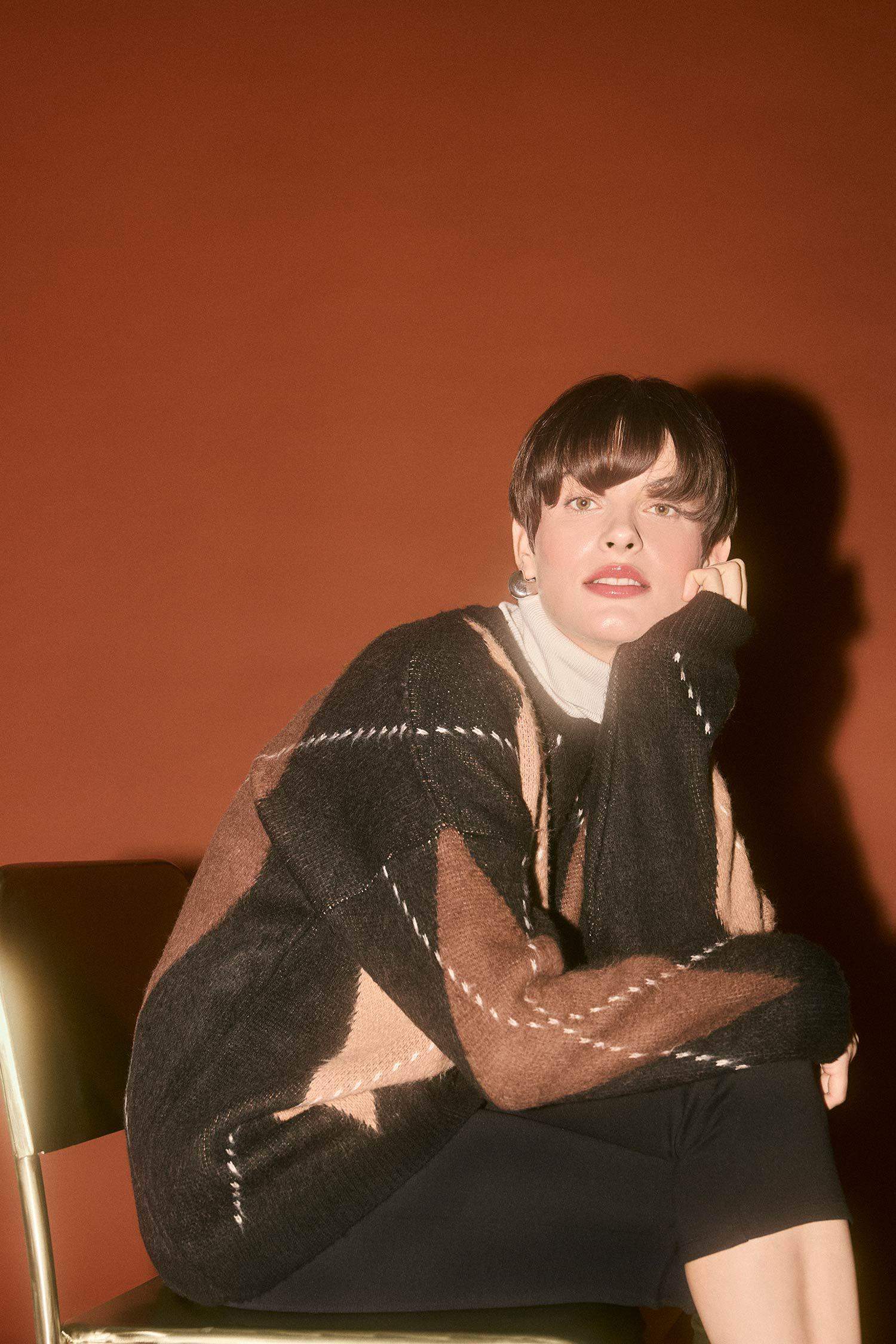 Oversize Fit Crew Neck Pullover