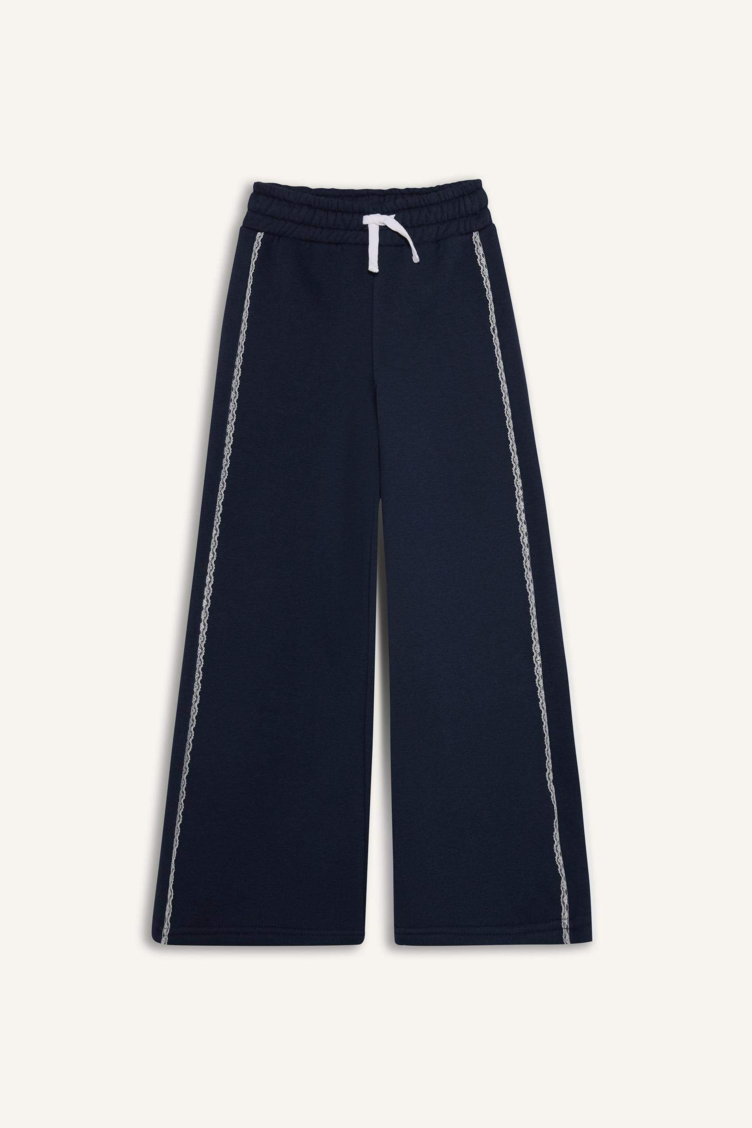 2'li Takım Baskılı Sweatshirt Eşofman Altı Kız Çocuk