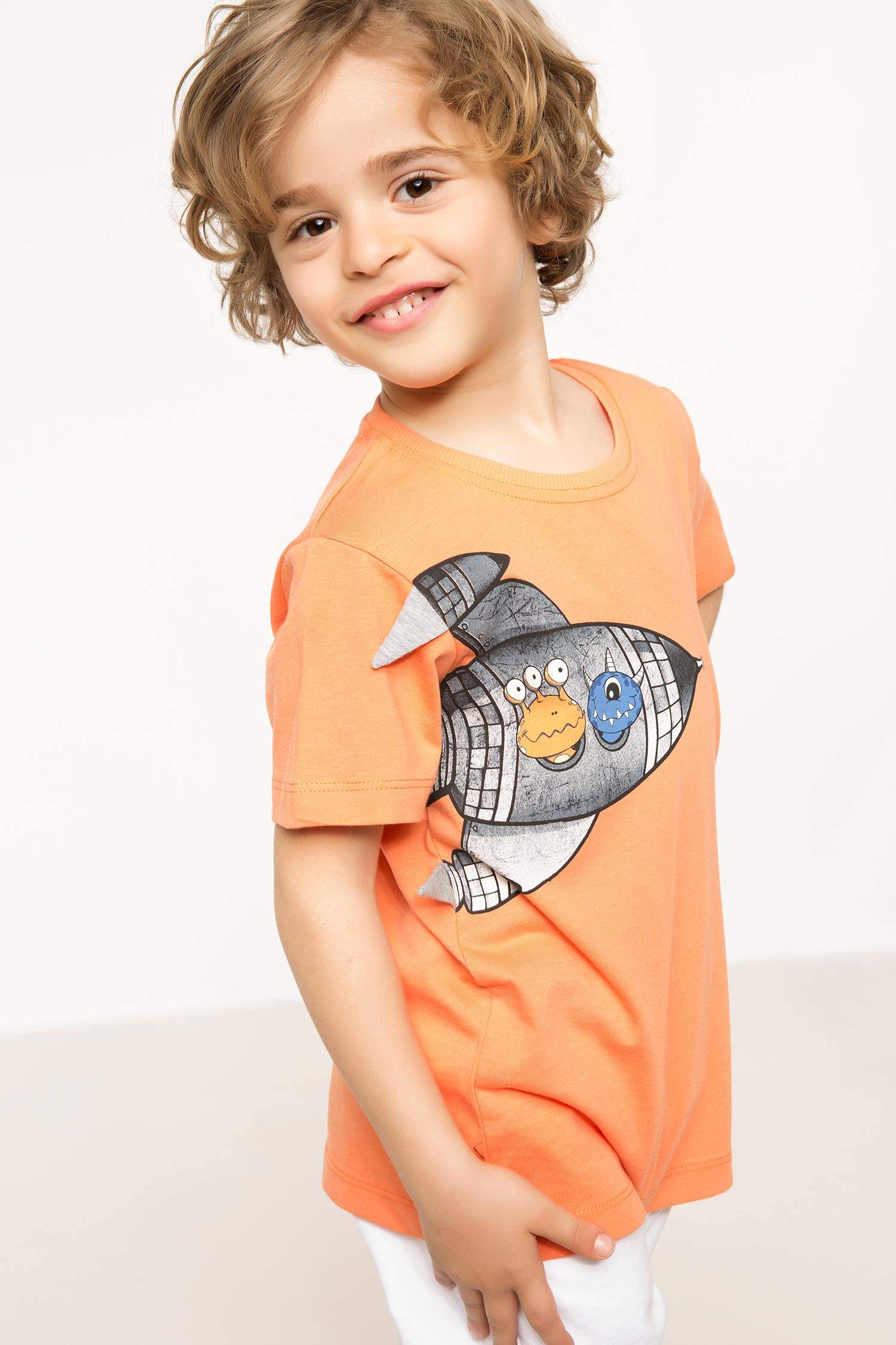 Defacto Baskılı Erkek Çocuk T-shirt. 1