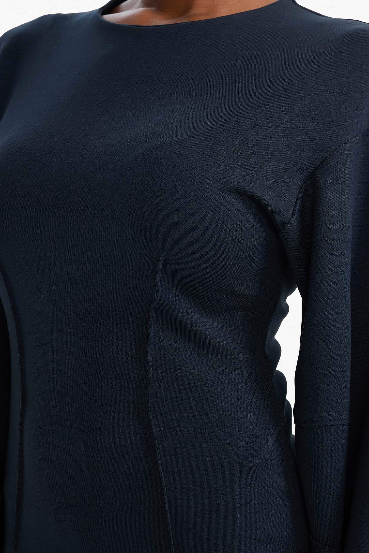 Bisiklet Yaka Uzun Kollu Tişört