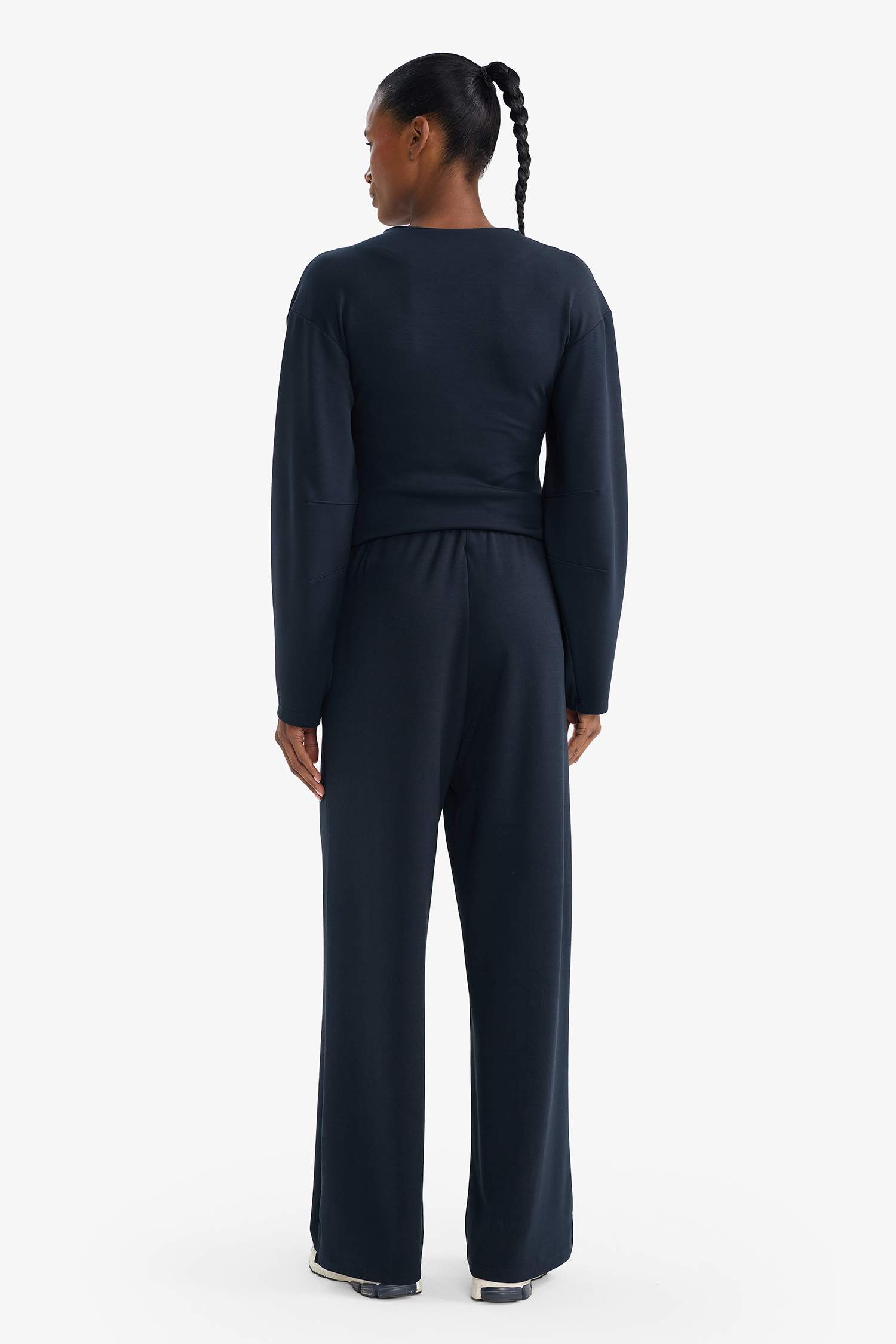 Beli Lastikli Geniş Paça Eşofman Altı