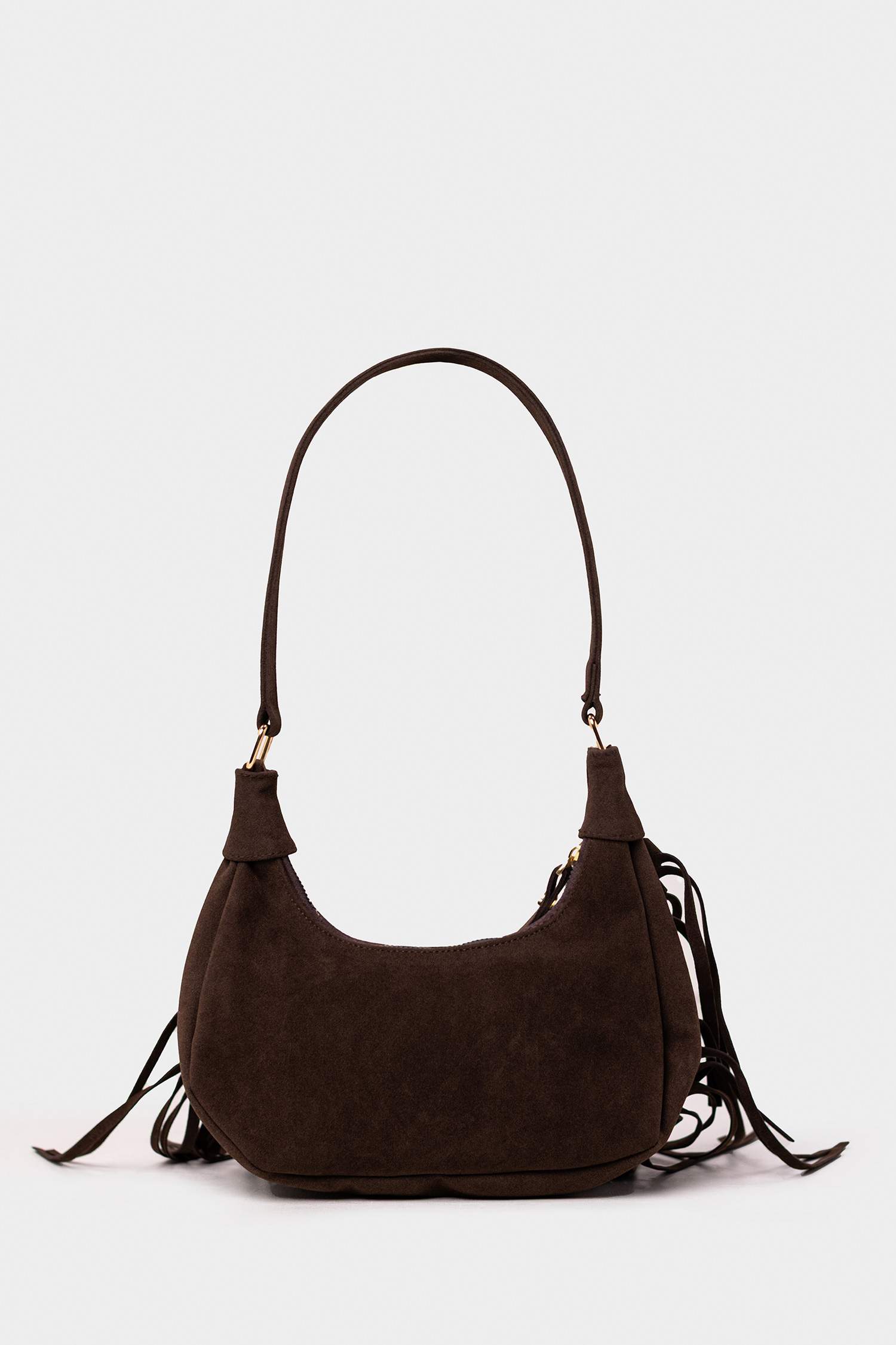 Woman Suede Shoulder Bag