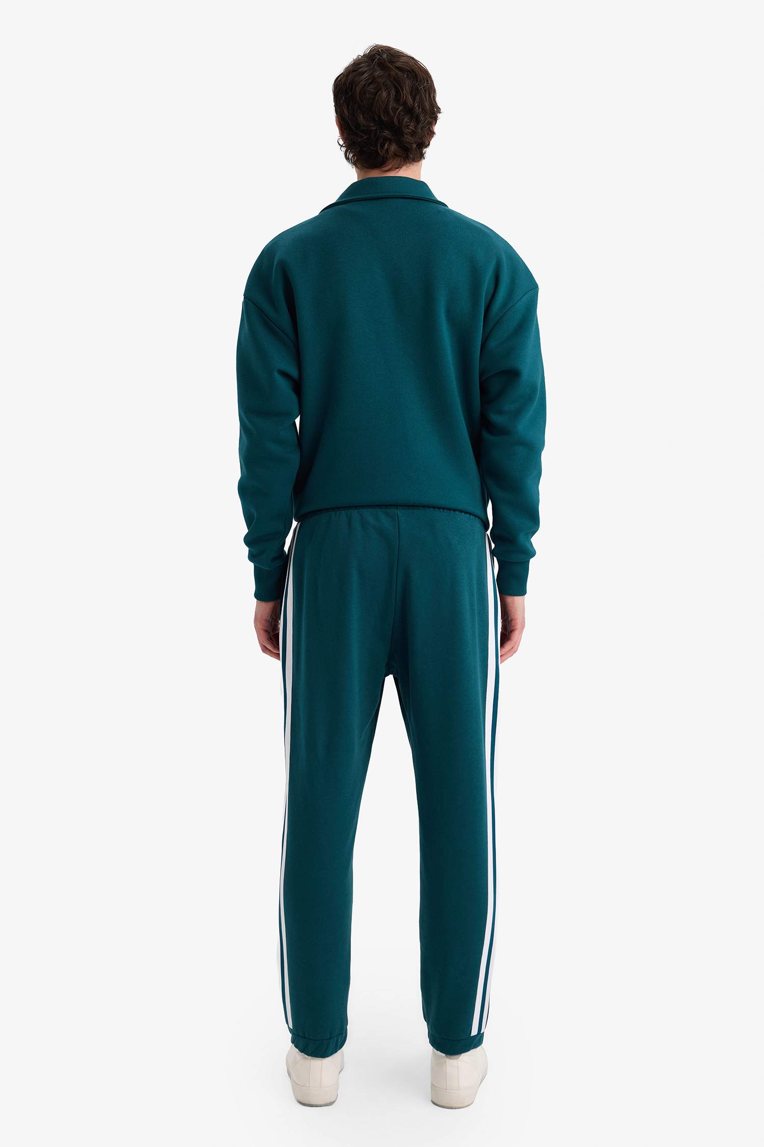 Beli Bağcıklı Düz Paça Eşofman Altı