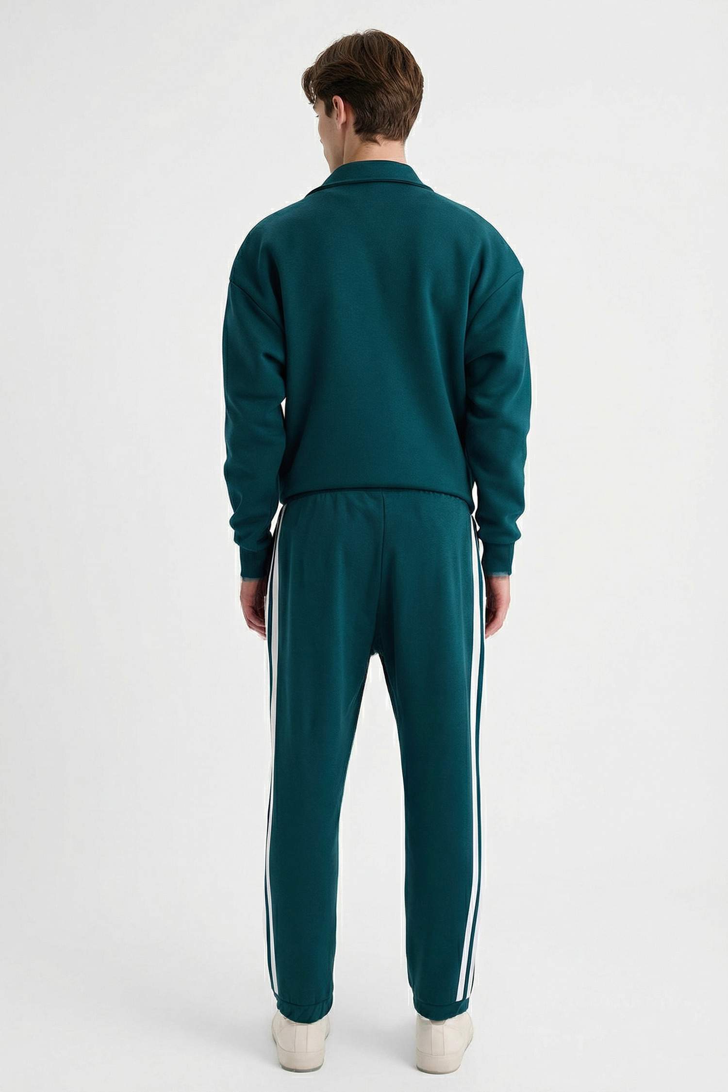 Straight Leg Elastic Waist Sports Pants