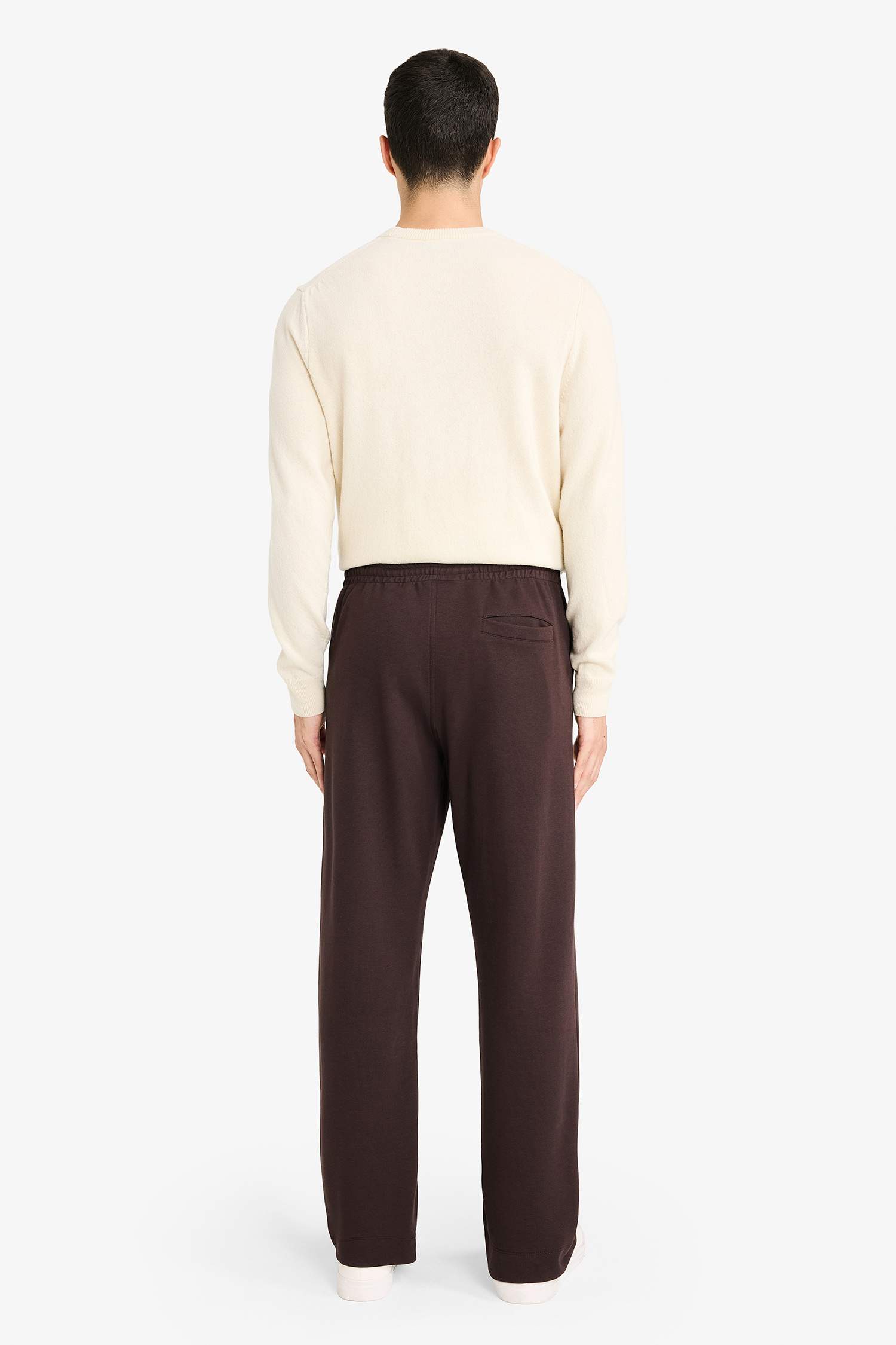 Beli Bağcıklı Düz Paça Eşofman Altı