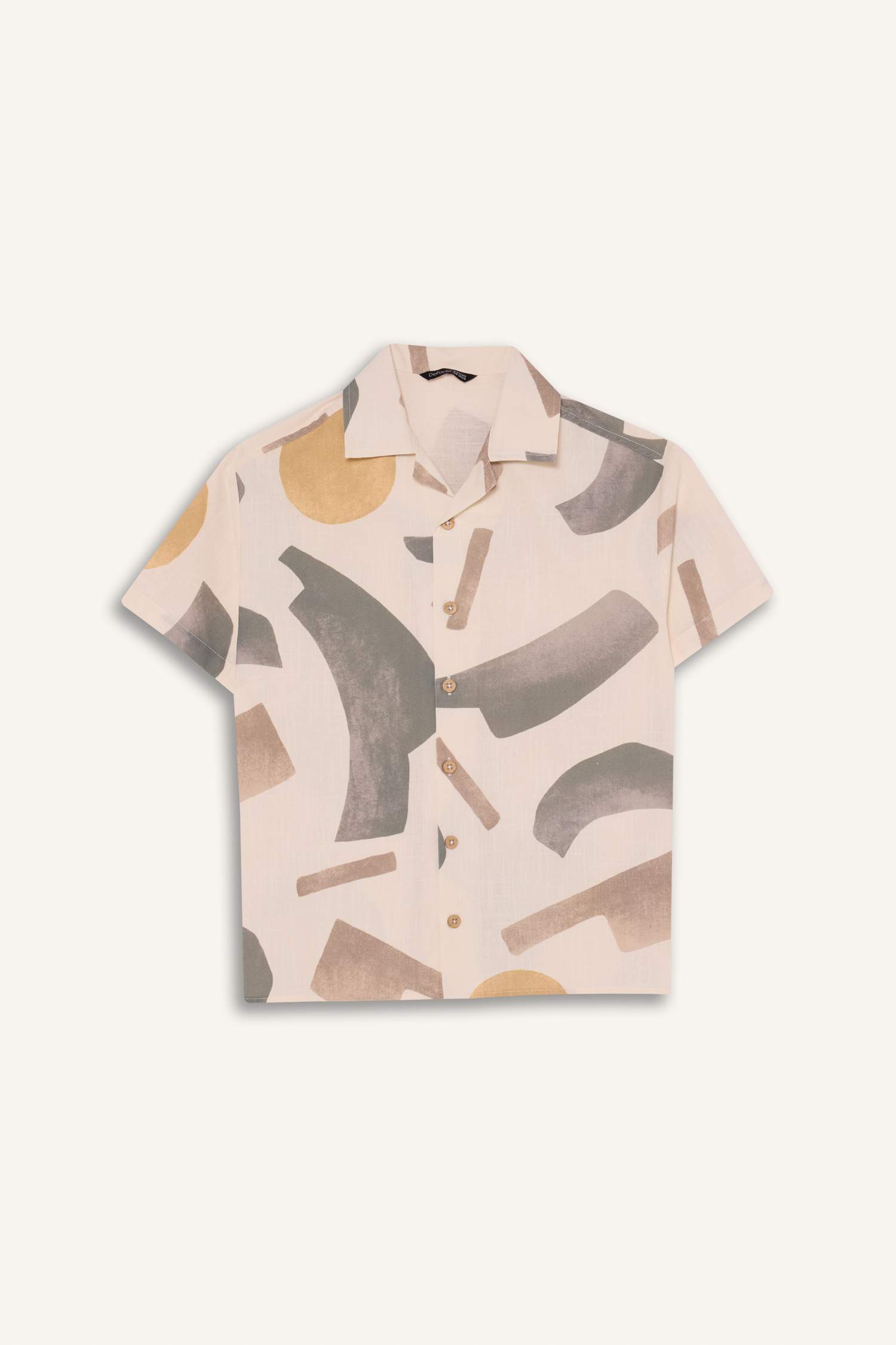 قميص ولادي نص ردن تروبيكال اوفر سايز بياخة بولو