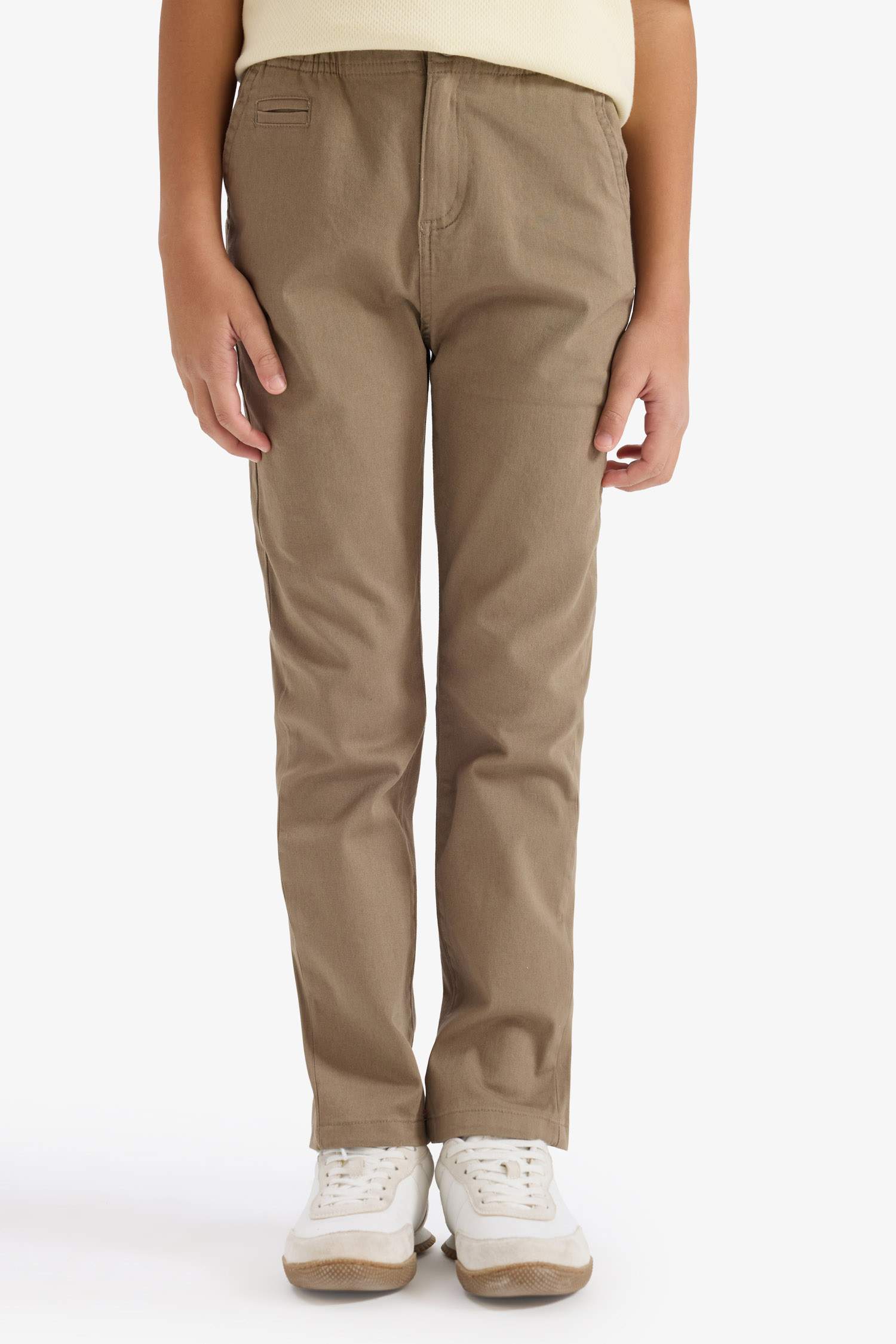 Regular Fıt Düz Paça Gabardin Pantolon Erkek Çocuk