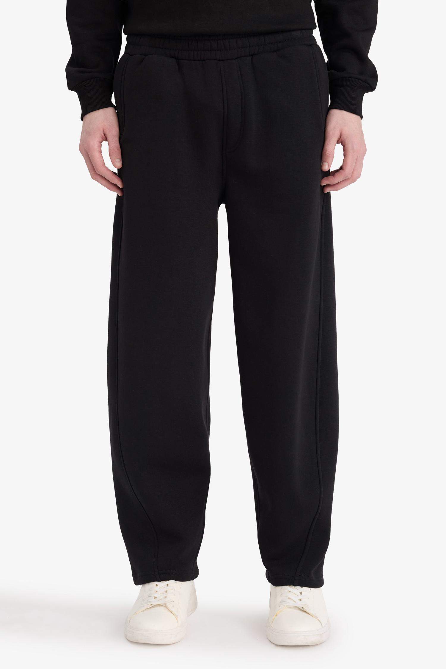 Balloon Fit Düz Paça Pantolon