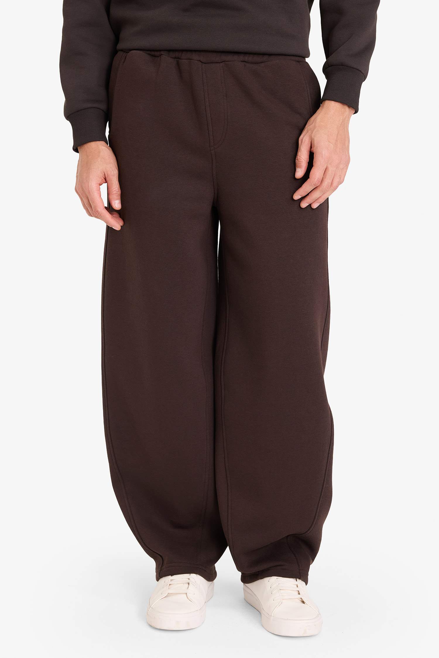 Balloon Fit Düz Paça Pantolon