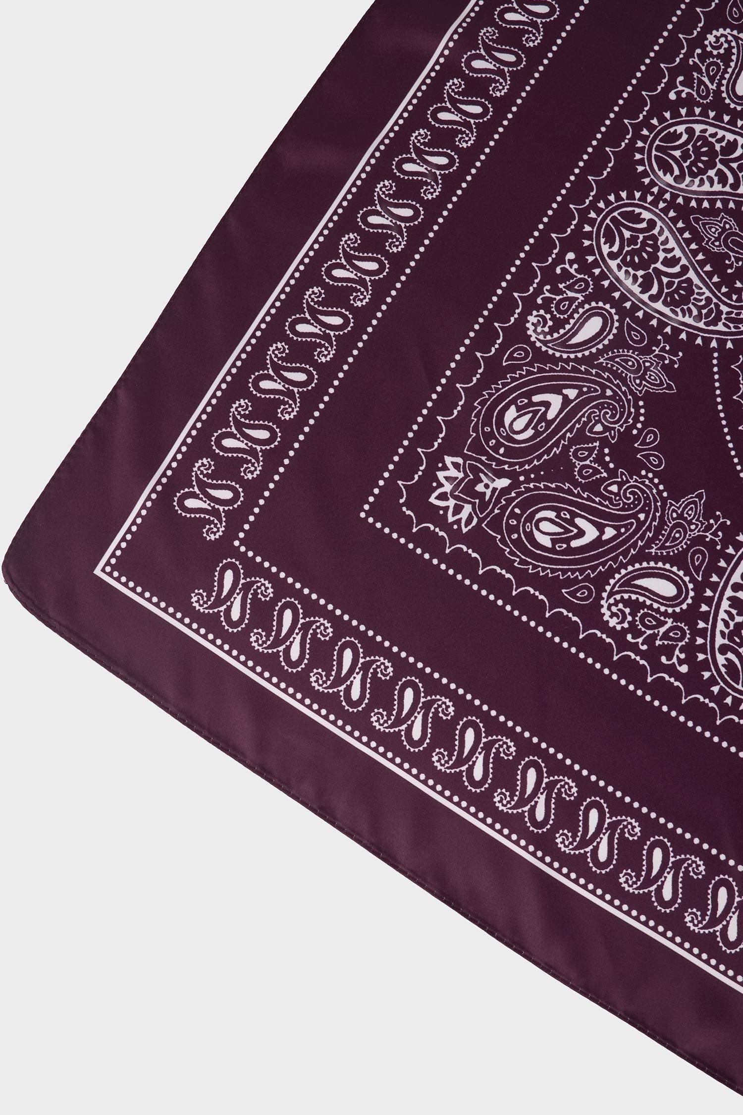 Kadın Desenli Saten Fular